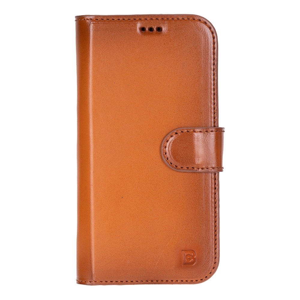 Magic iPhone 17 Detachable Genuine Leather Wallet Case