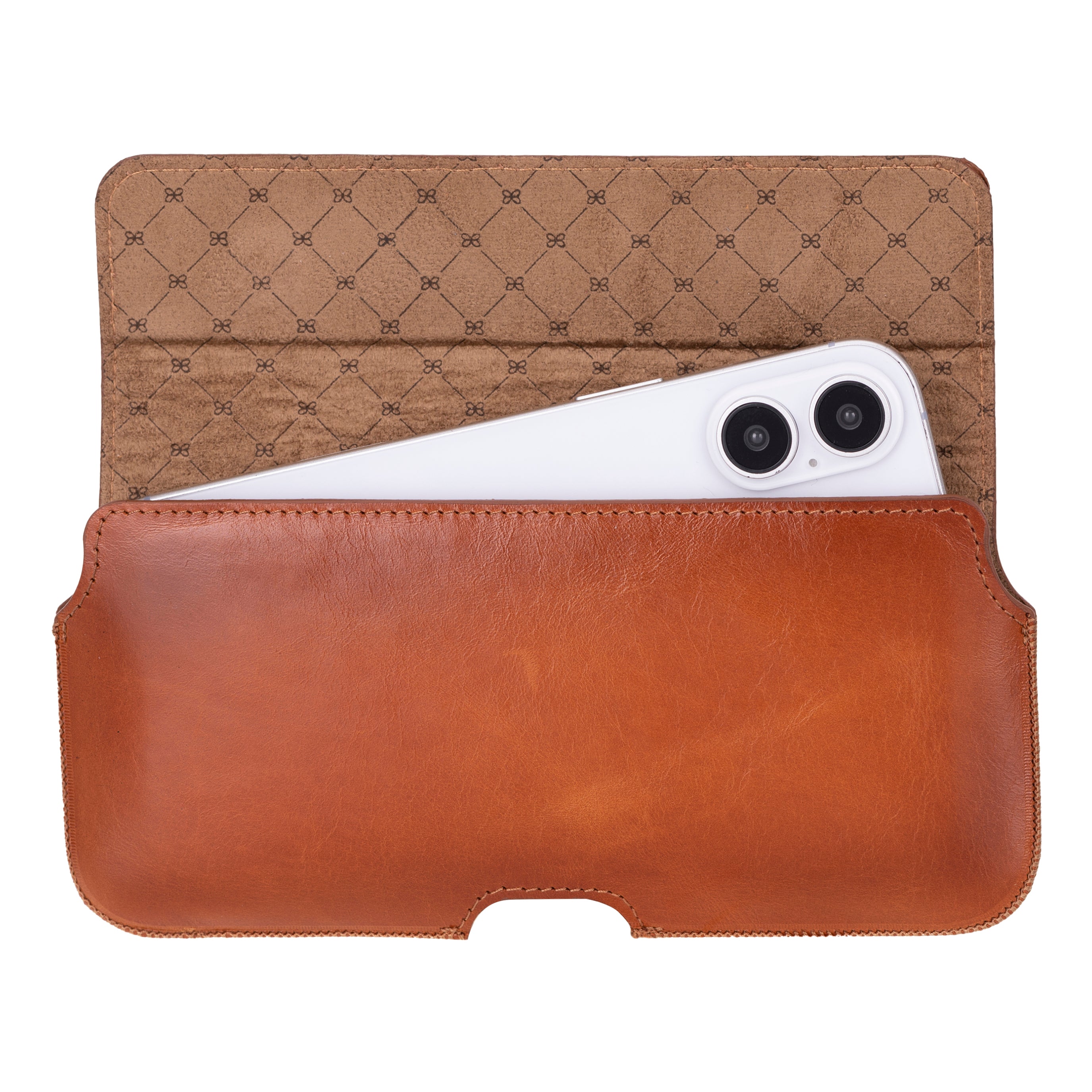 Aslant Belt iPhone 16 Pro Hakiki Deri Kılıf