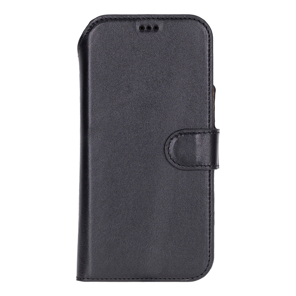 Magic iPhone 17 Pro Genuine Leather Detachable Wallet Case