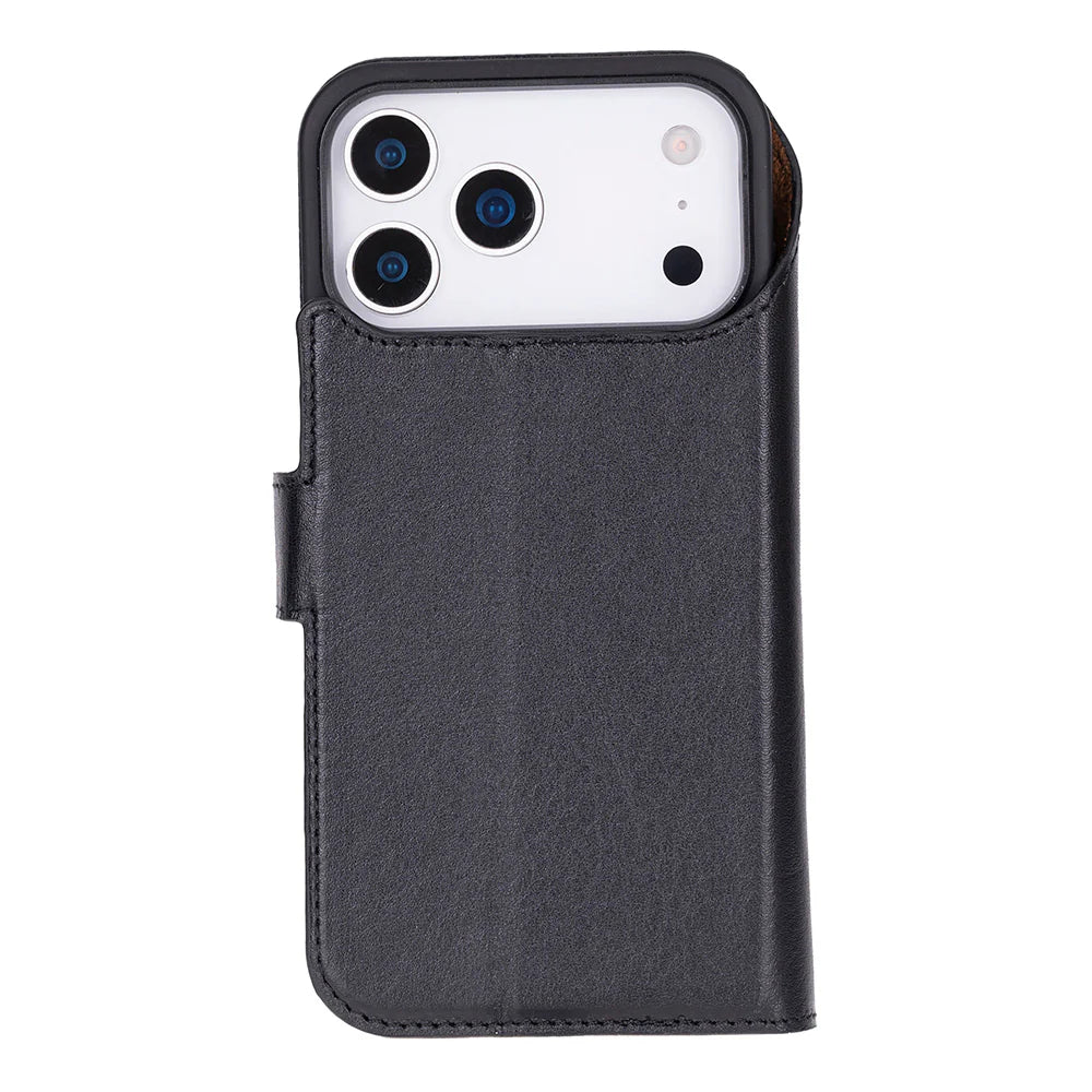 Magic iPhone 17 Pro Max Leather Detachable Wallet Case (RFID, Bouletta)