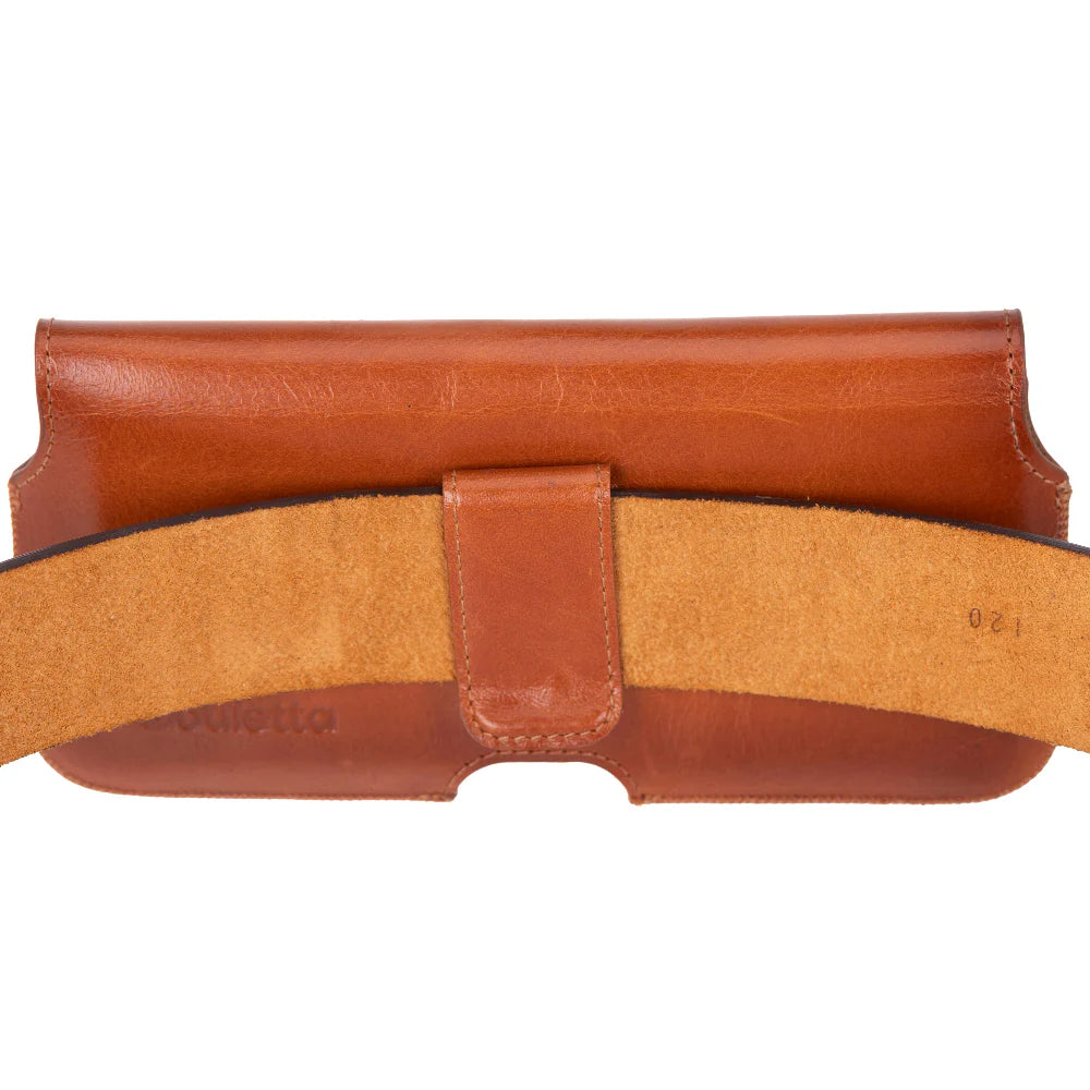 Aslant Belt iPhone 16 Pro Hakiki Deri Kılıf