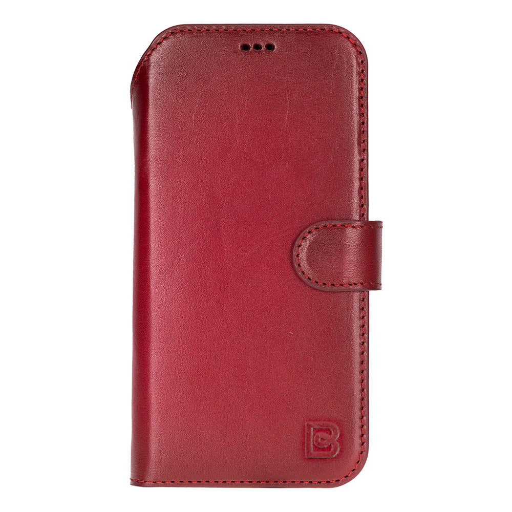 Magic iPhone 17 Pro Detachable Genuine Leather Wallet Case