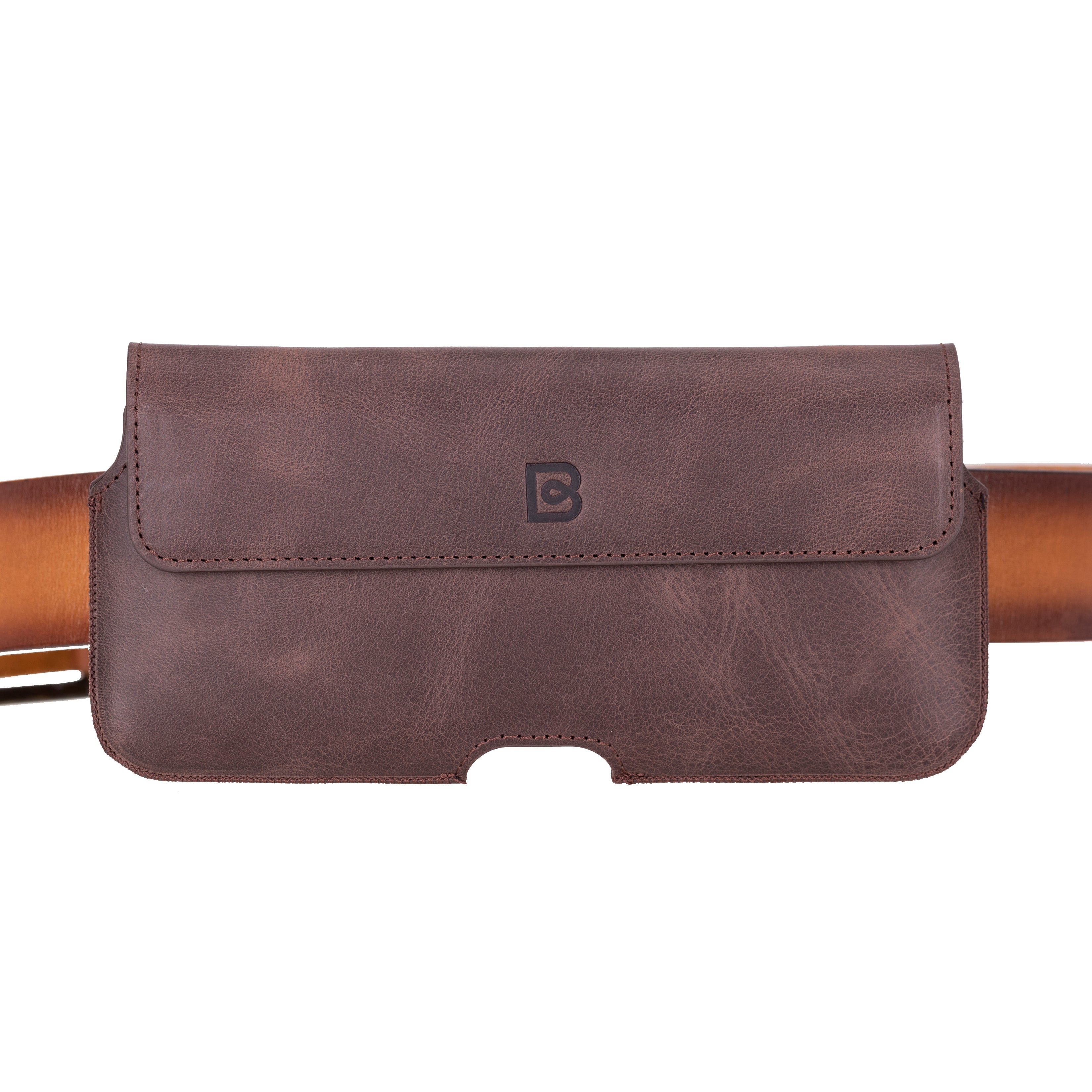 Aslant Belt iPhone 16 Pro Genuine Leather Case