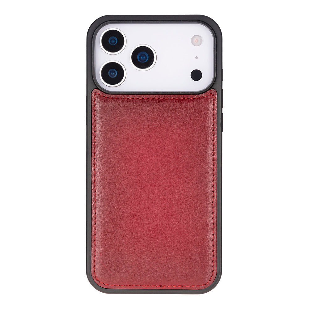 Magic iPhone 17 Pro Genuine Leather Detachable Wallet Case