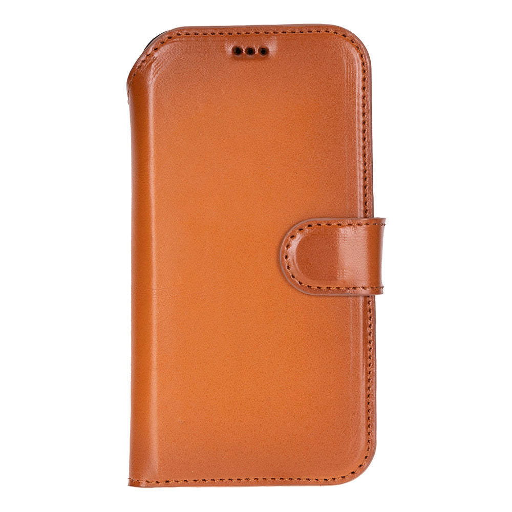 Magic iPhone 17 Pro Genuine Leather Detachable Wallet Case