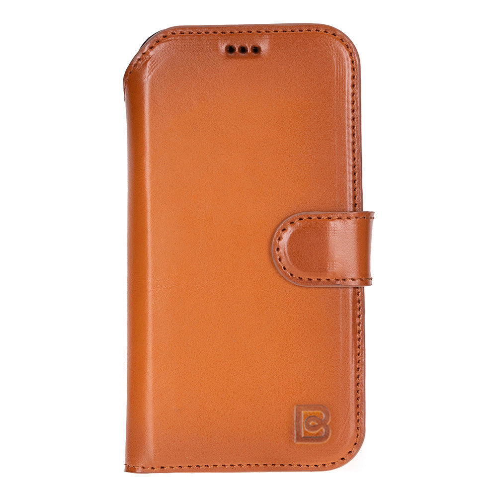 Magic iPhone 17 Pro Detachable Genuine Leather Wallet Case