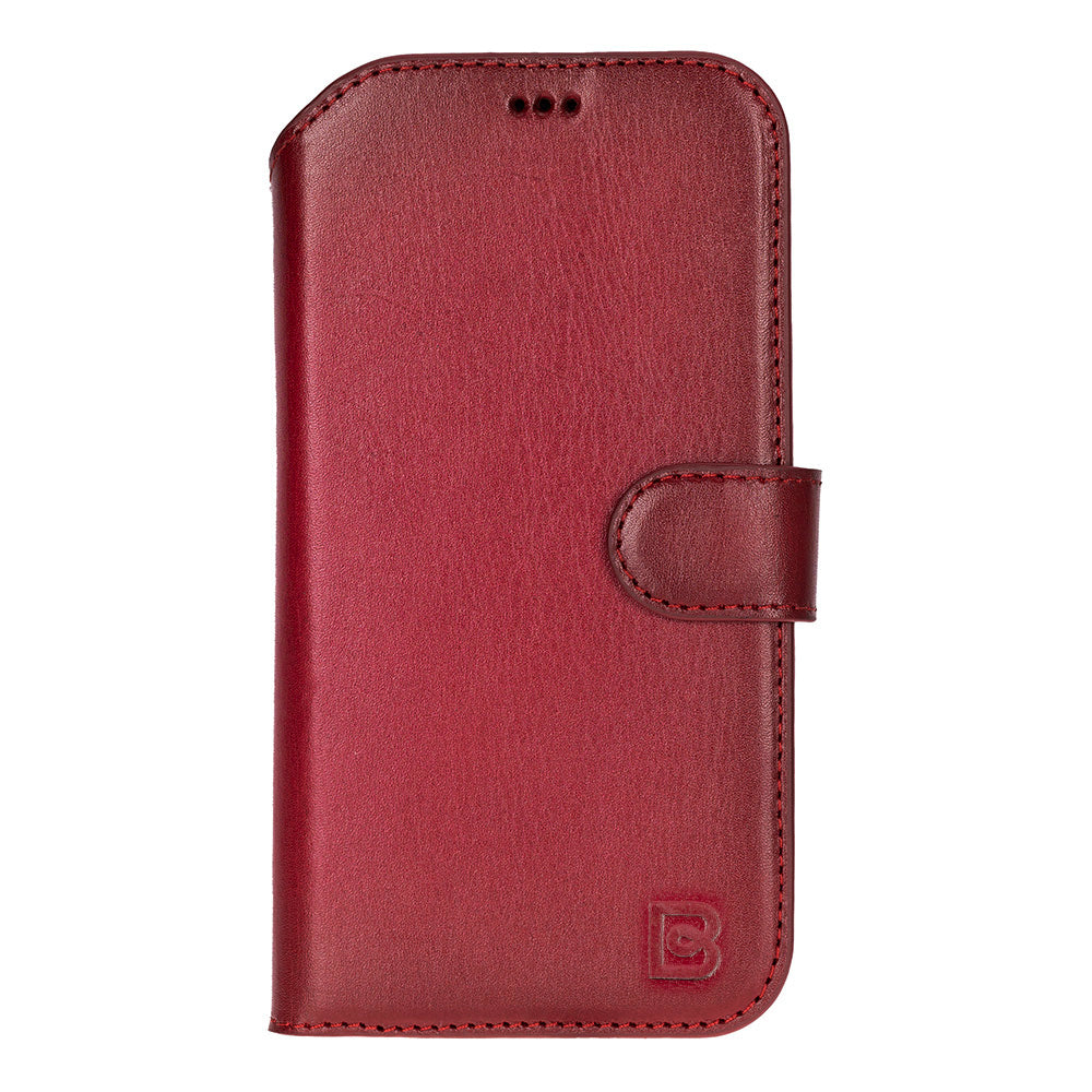 Magic iPhone 17 Air Detachable Genuine Leather Wallet Case