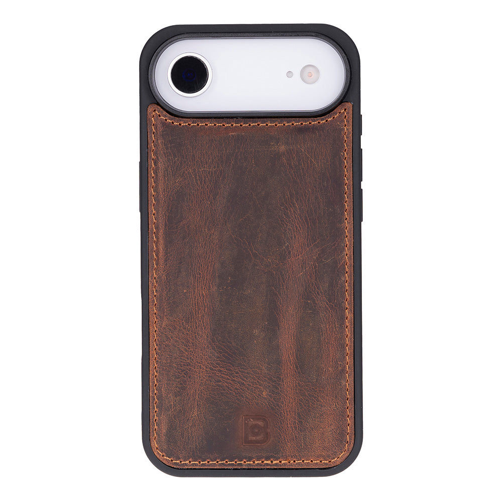 Magic iPhone 17 Air Detachable Genuine Leather Wallet Case