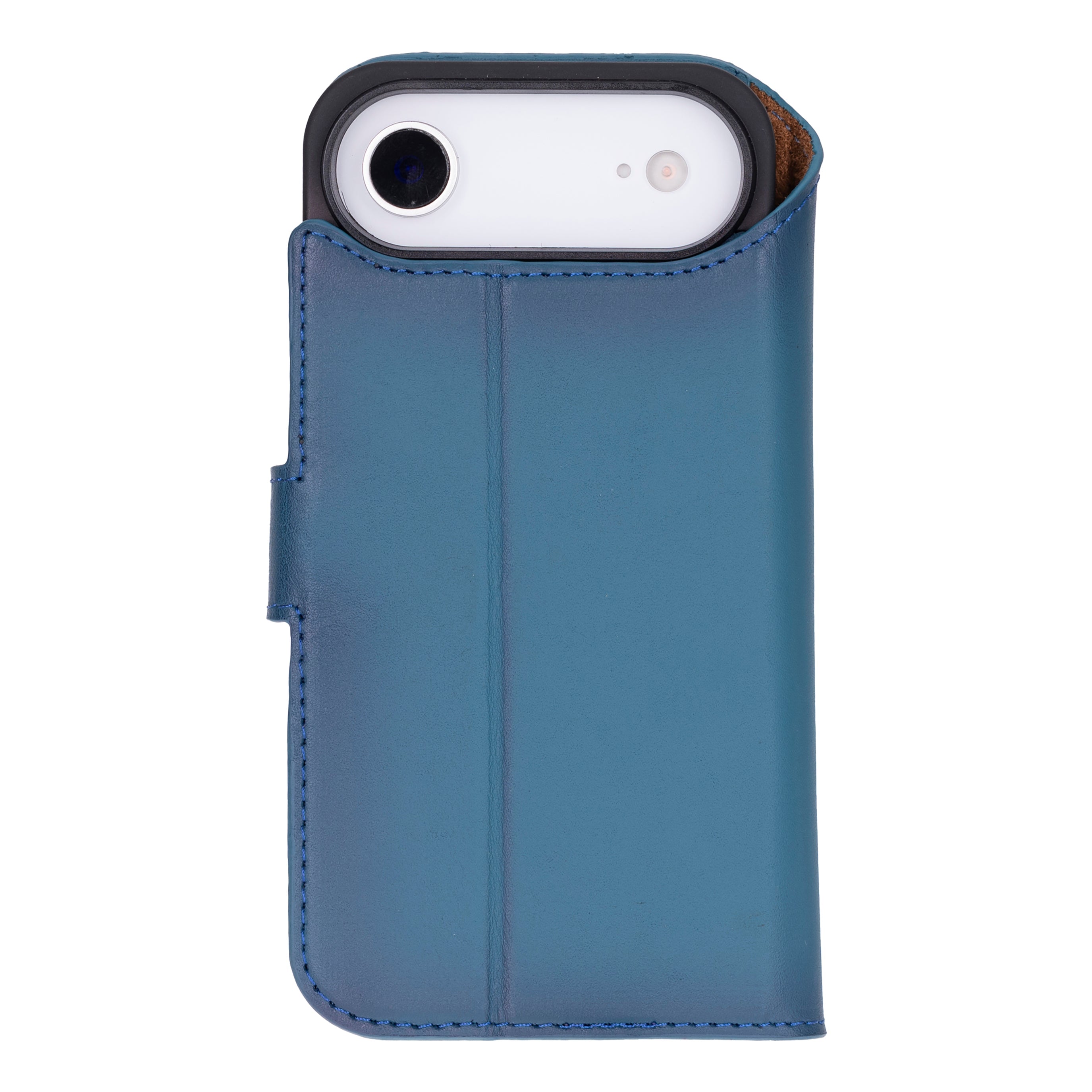 Magic iPhone 17 Air Detachable Genuine Leather Wallet Case