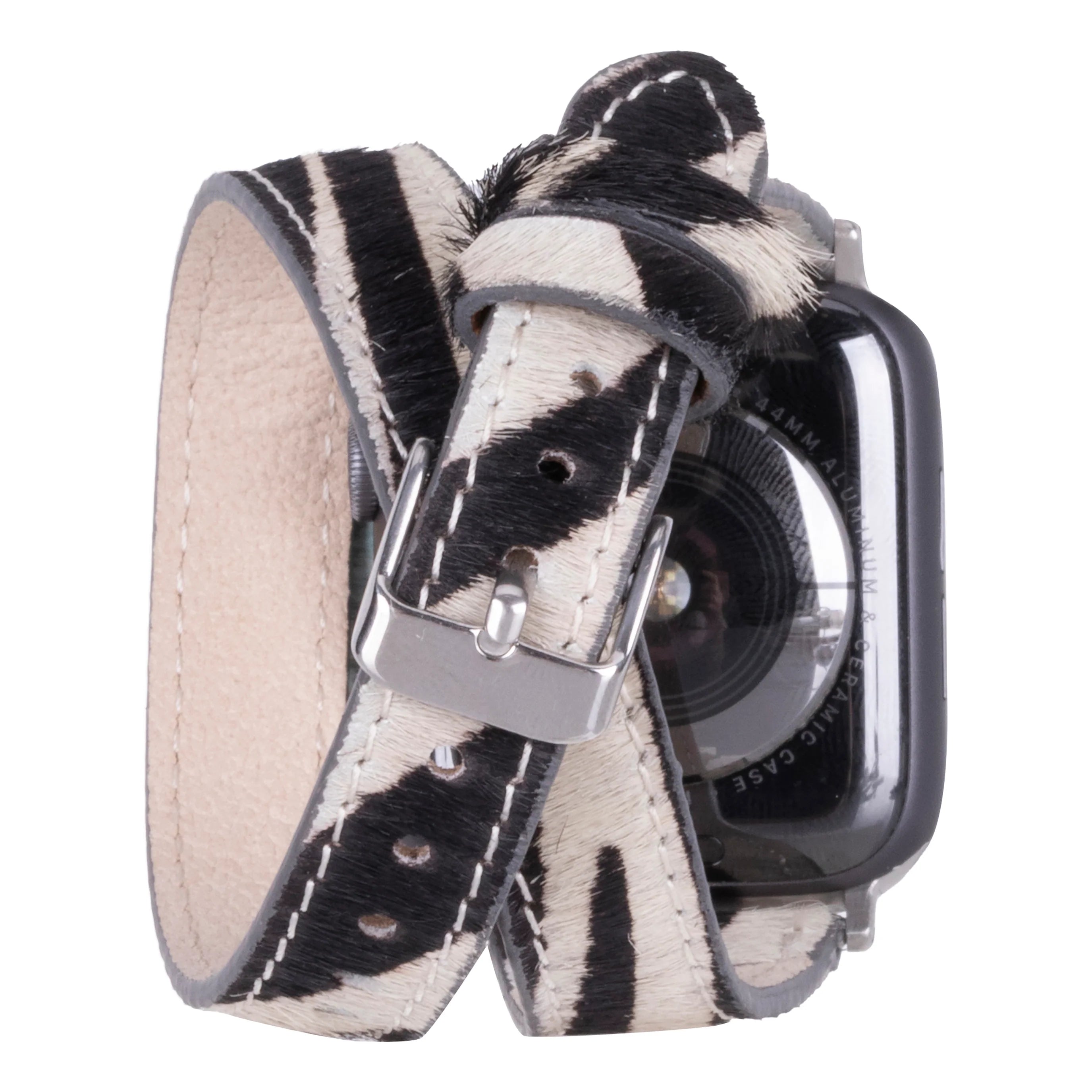 İnce Çift Tur Gerçek Deri Apple Watch Kordonu