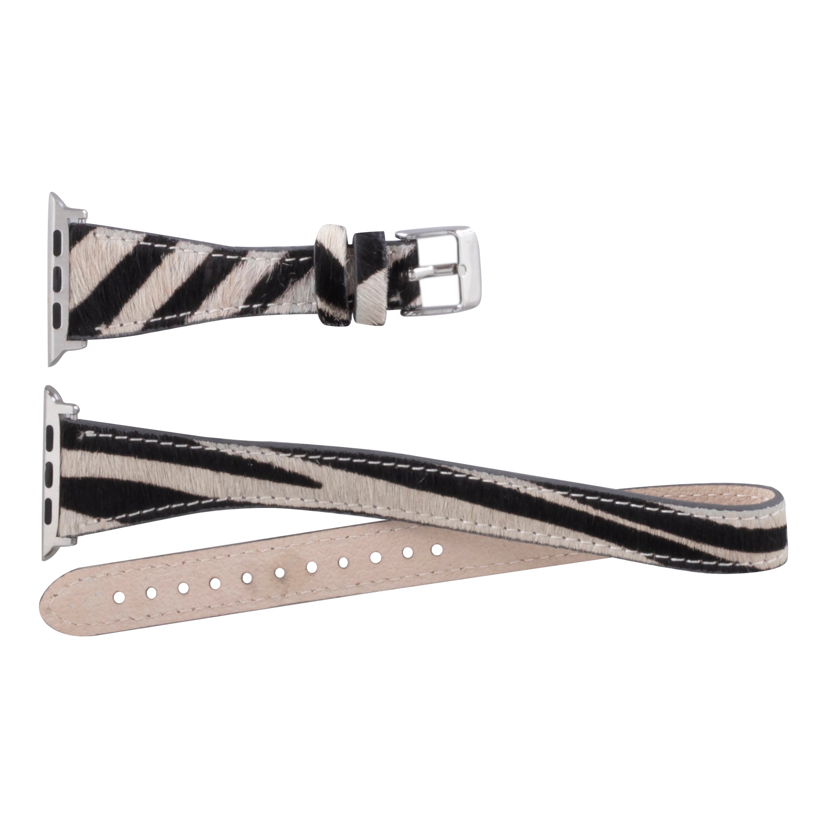 Slim Double Tour Genuine Leather Apple Watch Band