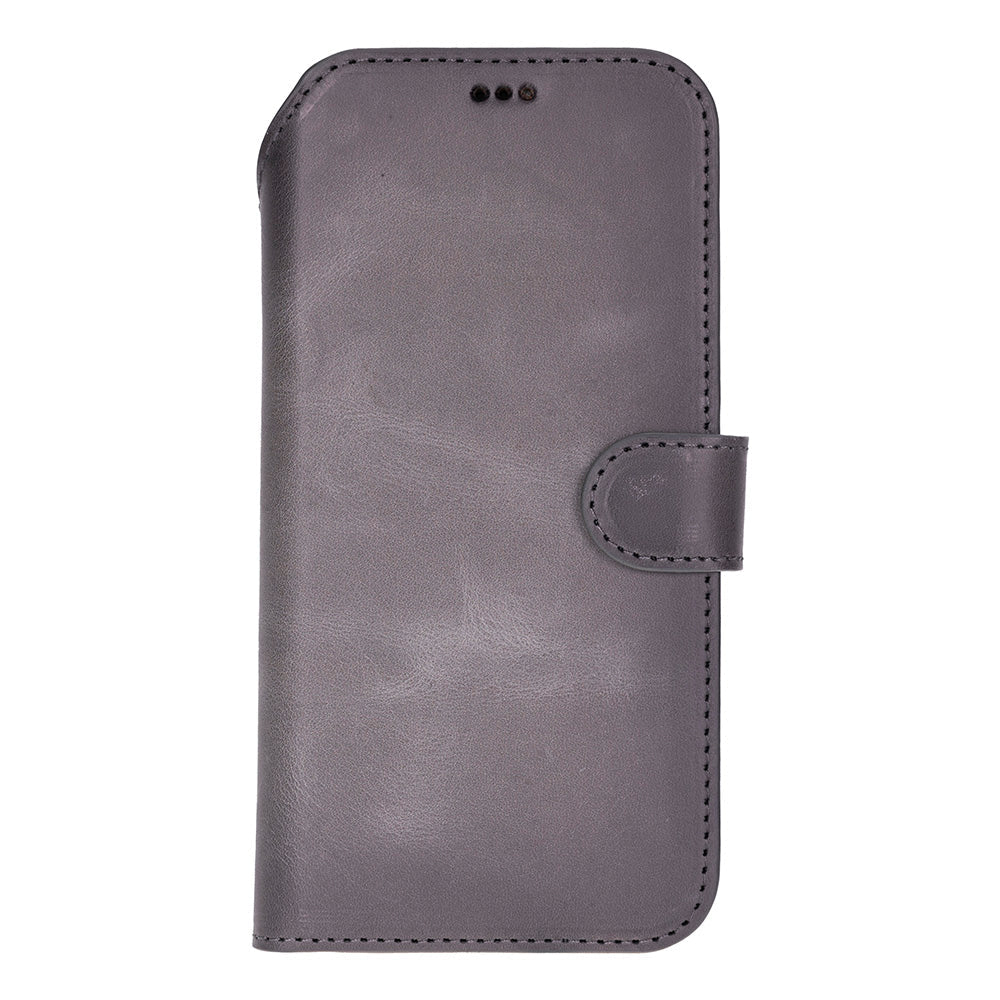 Magic iPhone 17 Pro Genuine Leather Detachable Wallet Case