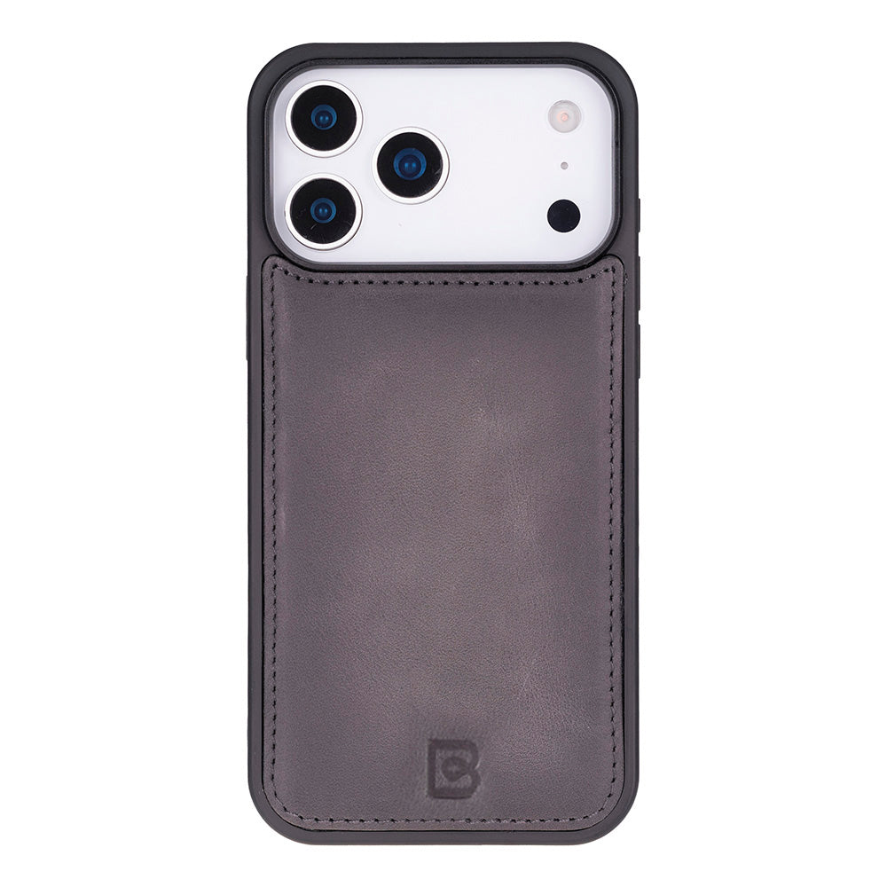 Magic iPhone 17 Pro Detachable Genuine Leather Wallet Case