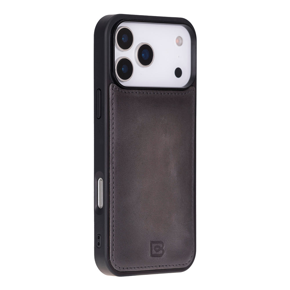 Magic iPhone 17 Pro Detachable Genuine Leather Wallet Case