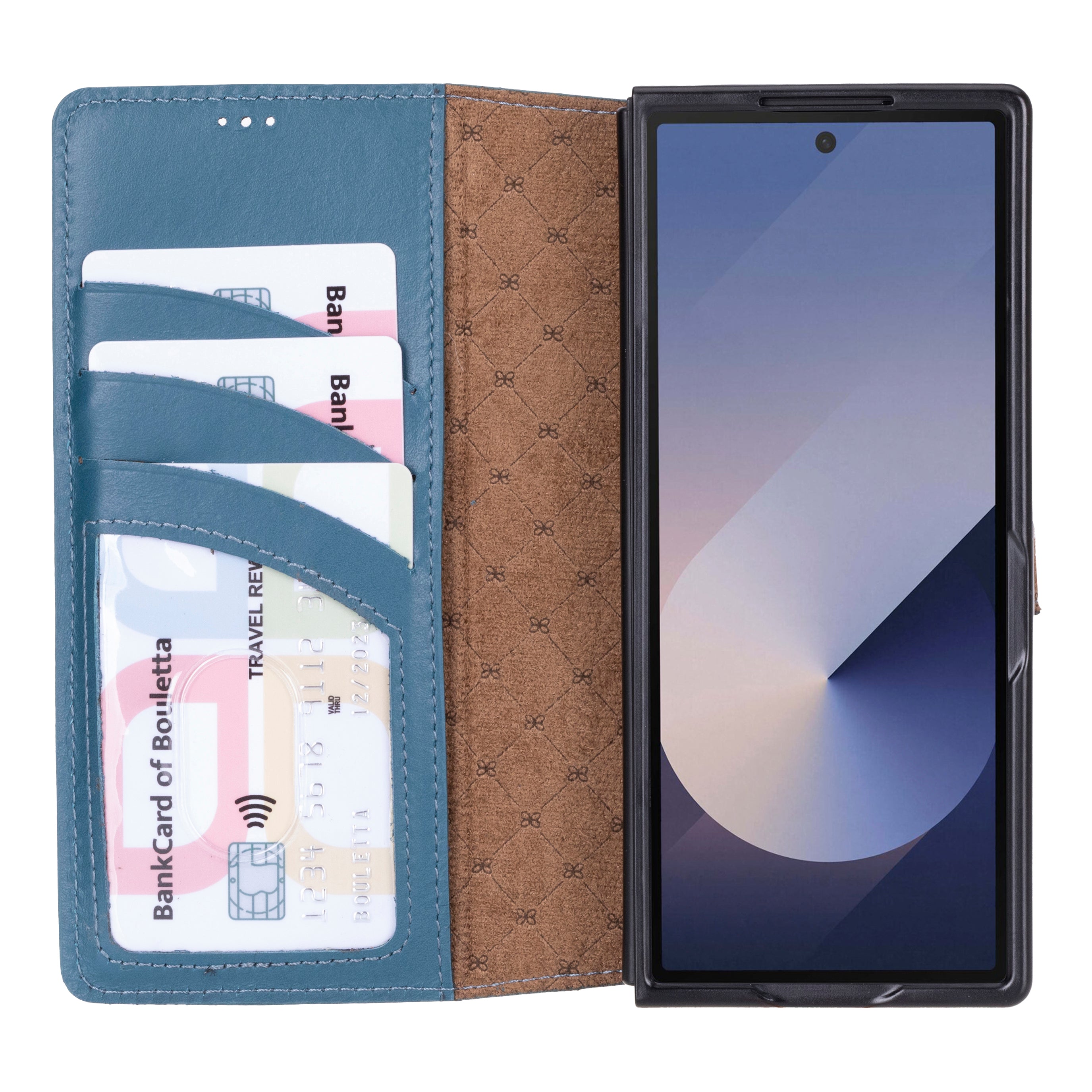 Wallet ID Samsung Galaxy Z Fold 6 Genuine Leather Folio Case