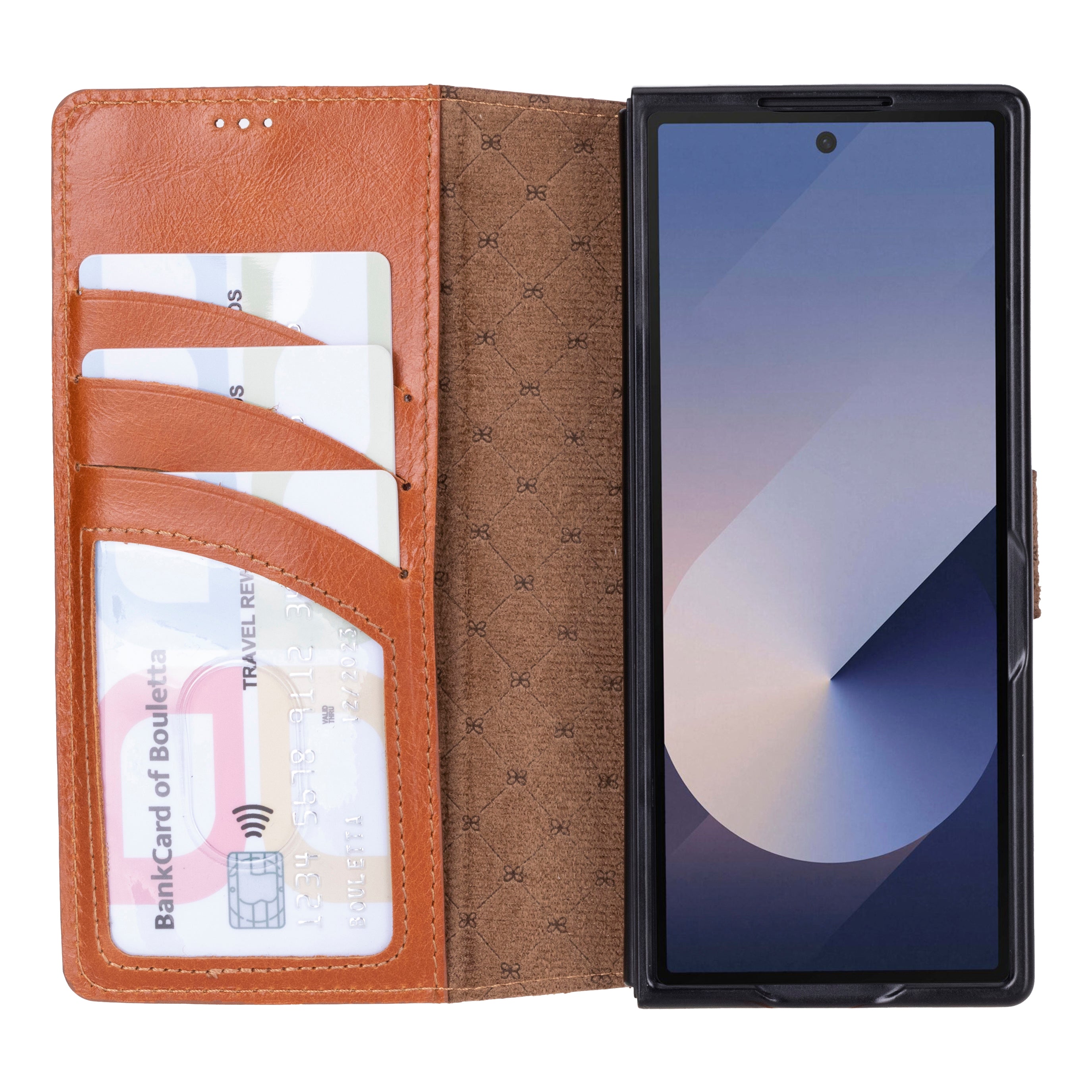 Wallet ID Samsung Galaxy Z Fold 6 Genuine Leather Folio Case