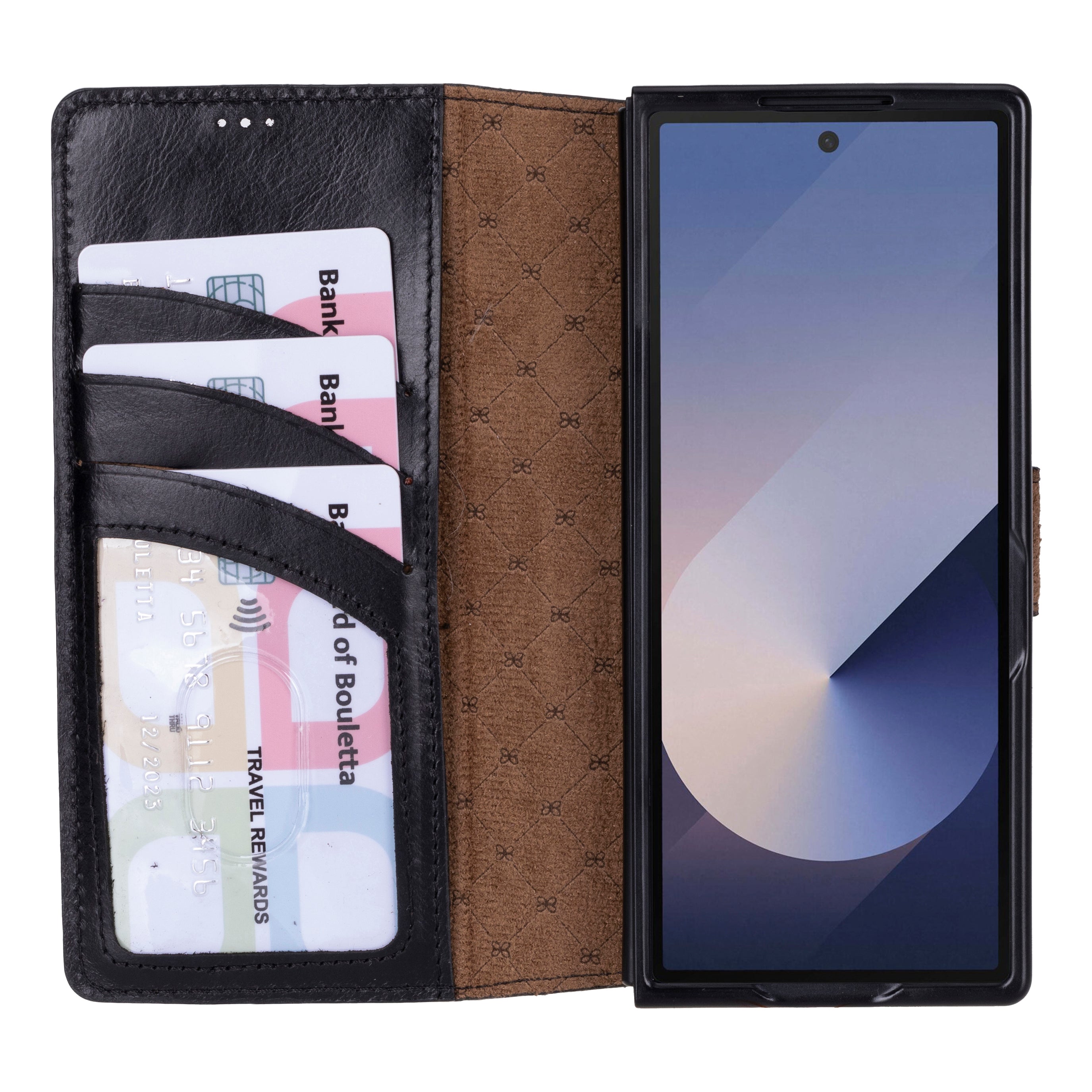 Wallet ID Samsung Galaxy Z Fold 6 Genuine Leather Folio Case