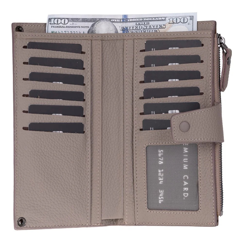 Lozan Strap Genuine Leather Crossbody Wallet