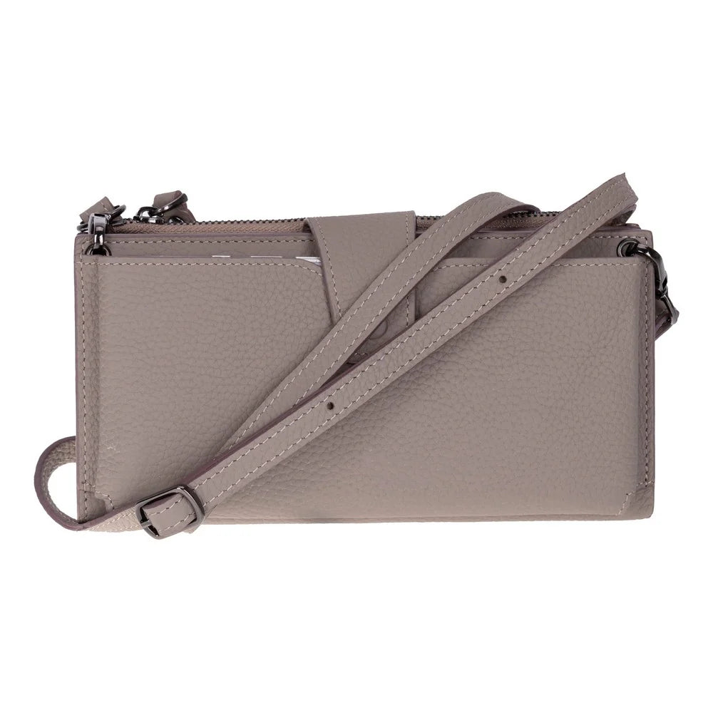 Lozan Strap Genuine Leather Crossbody Wallet