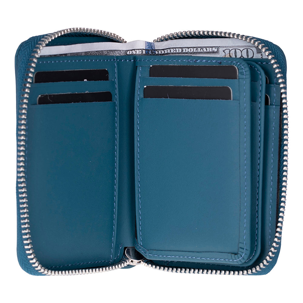 Elvis Genuine Leather Zipper Wallet