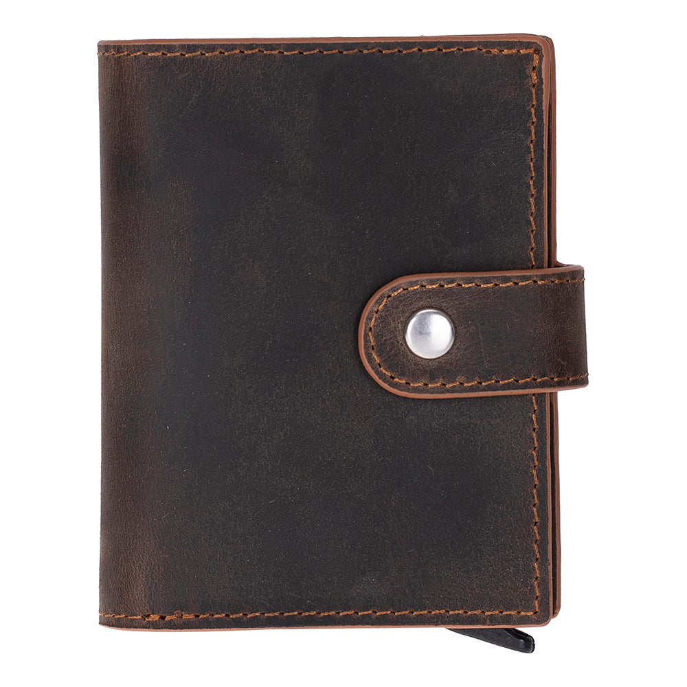 Palermo Genuine Leather Mechanical Card Holder