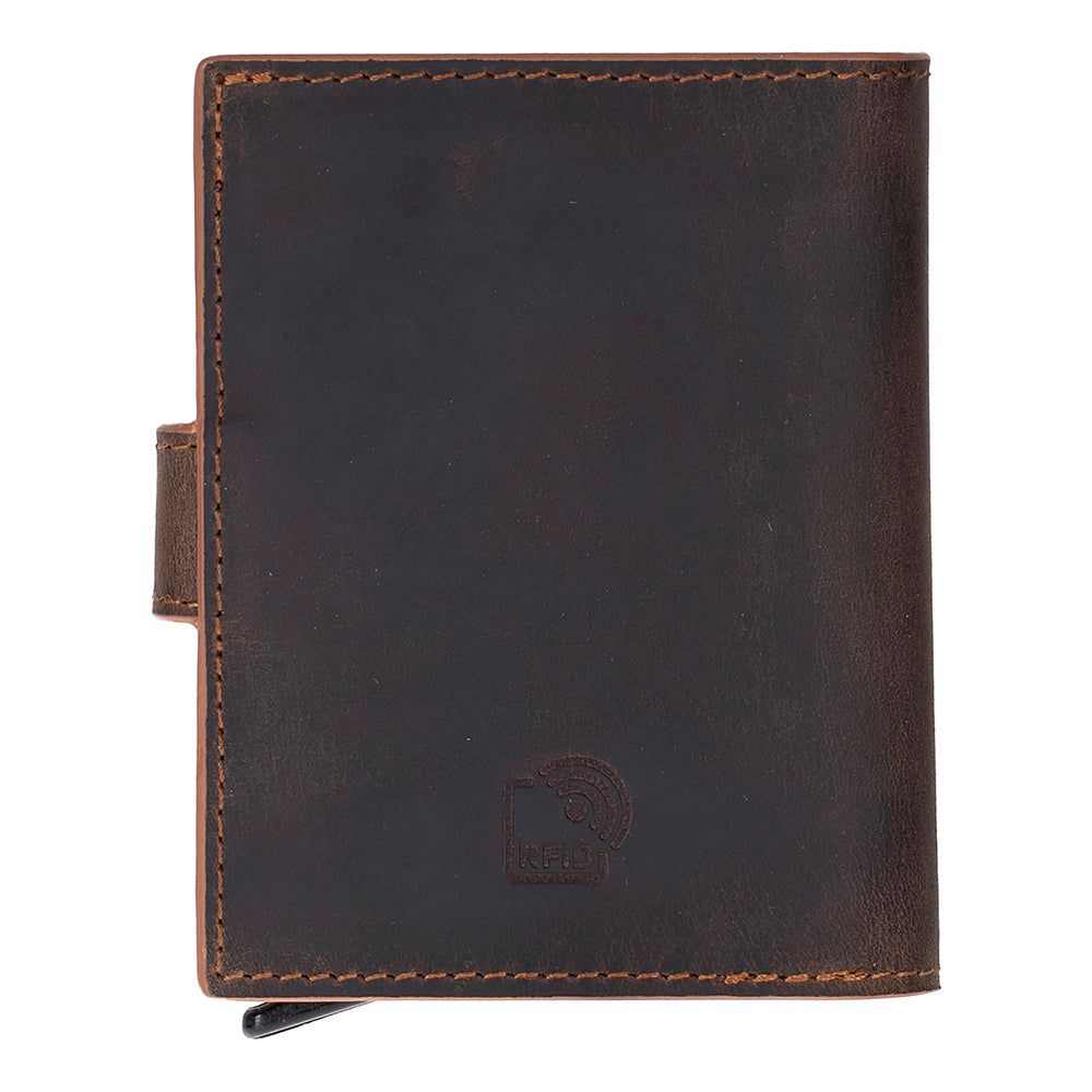 Palermo Genuine Leather Mechanical Card Holder