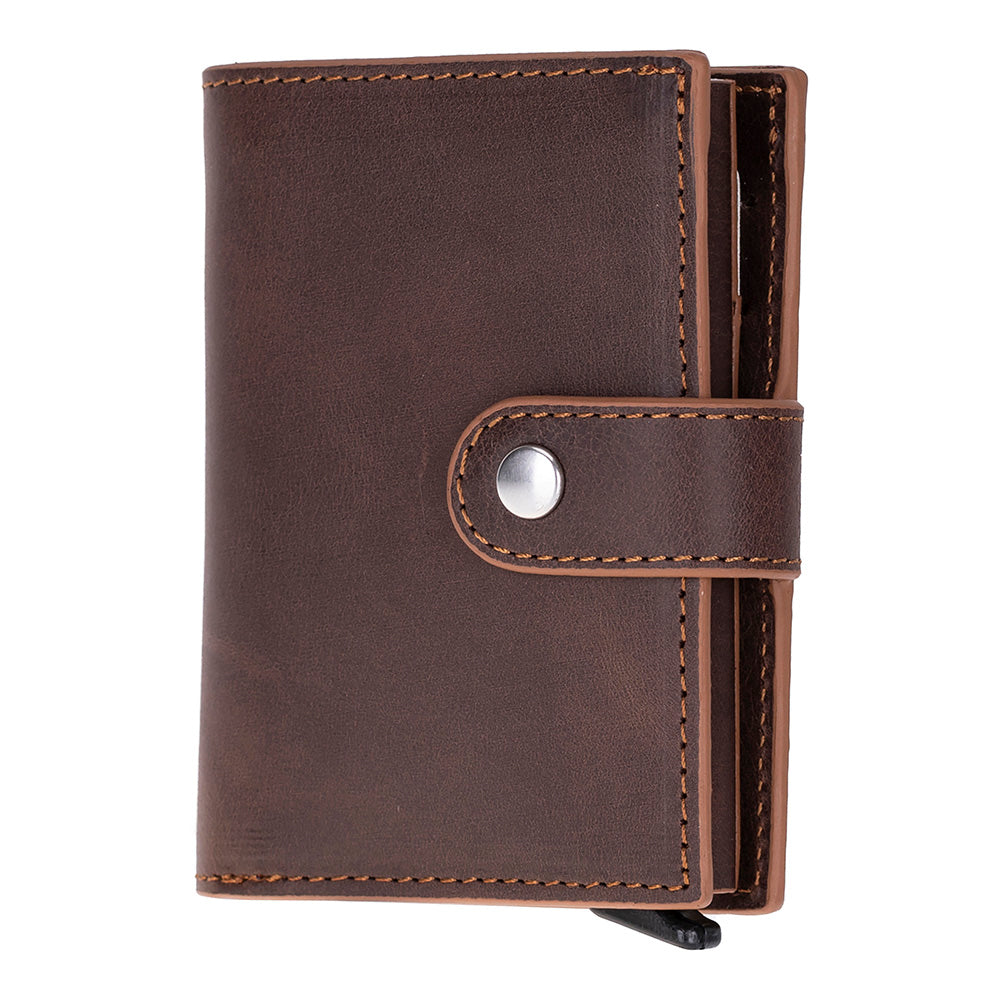 Palermo Genuine Leather Mechanical Card Holder