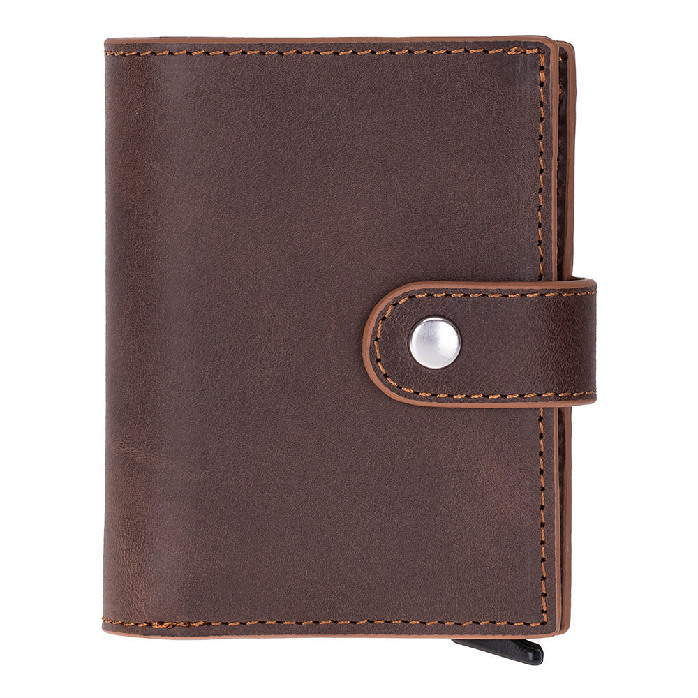 Palermo Genuine Leather Mechanical Card Holder
