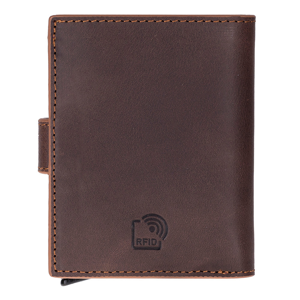 Palermo Genuine Leather Mechanical Card Holder
