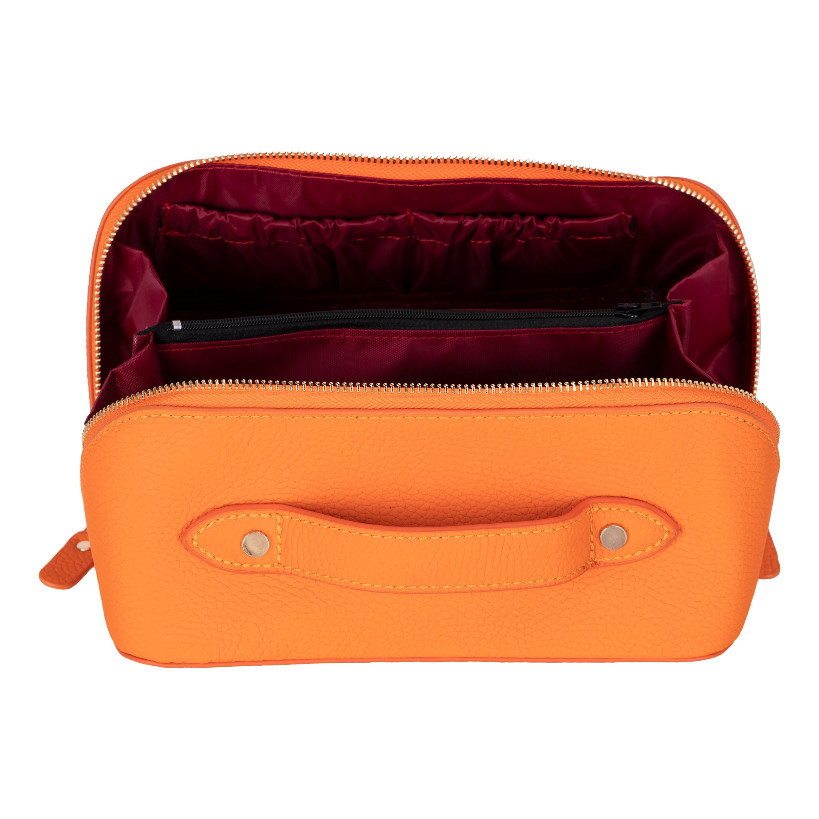 Ella Genuine Leather Makeup Bag