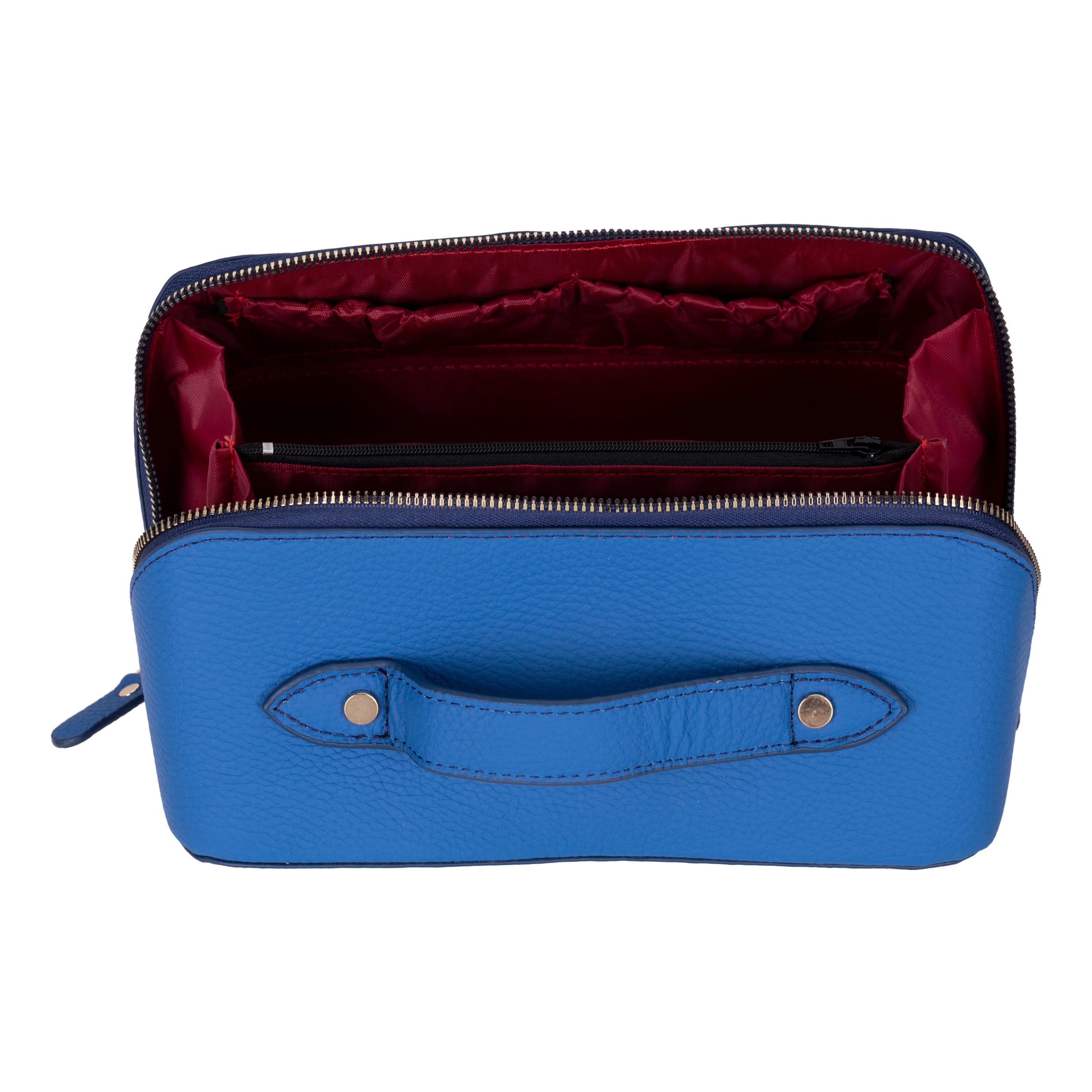 Ella Genuine Leather Makeup Bag