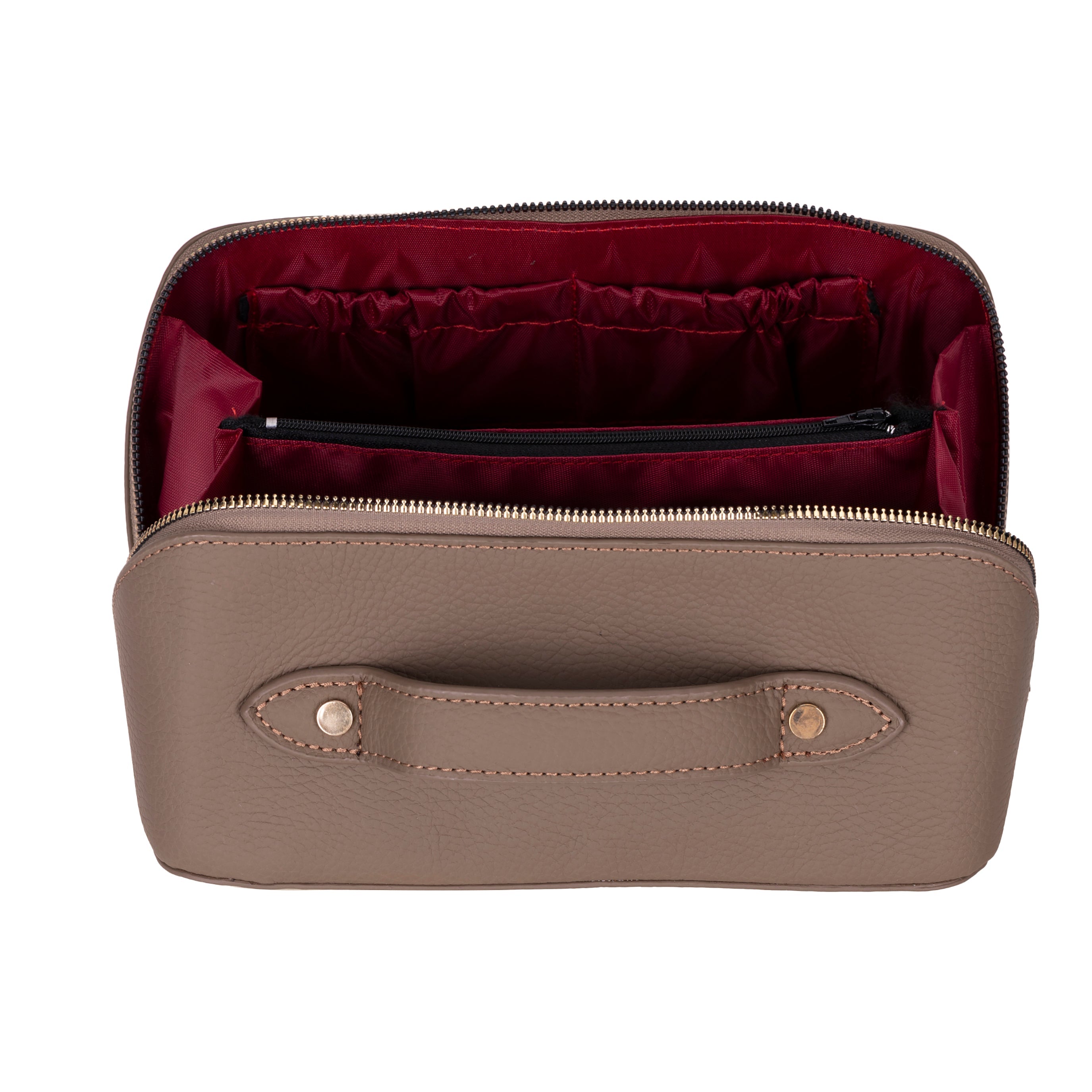 Ella Genuine Leather Makeup Bag