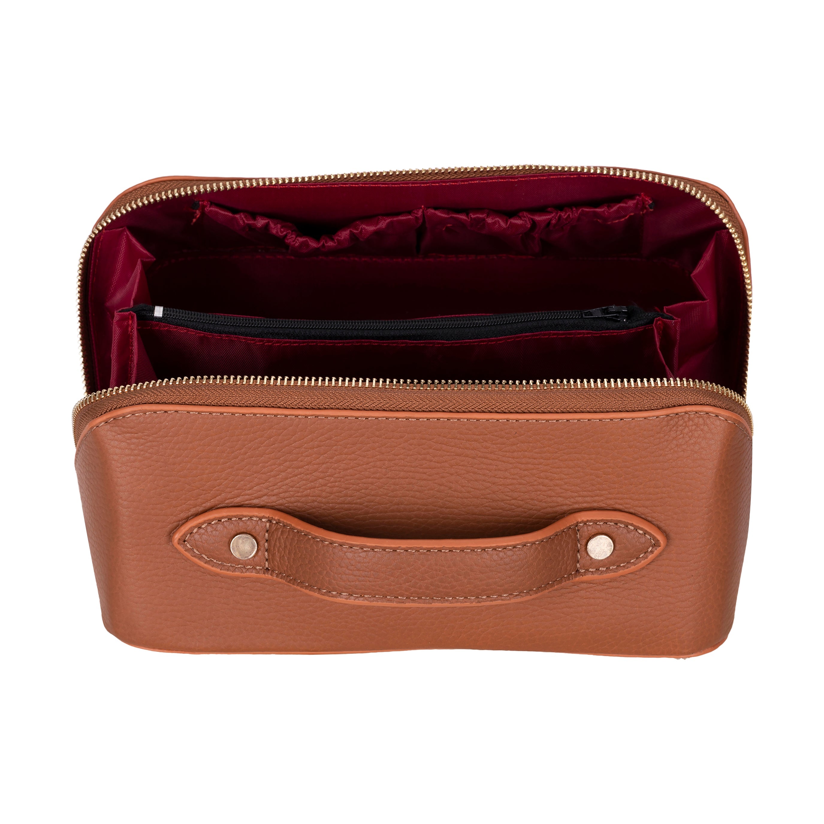 Ella Genuine Leather Makeup Bag