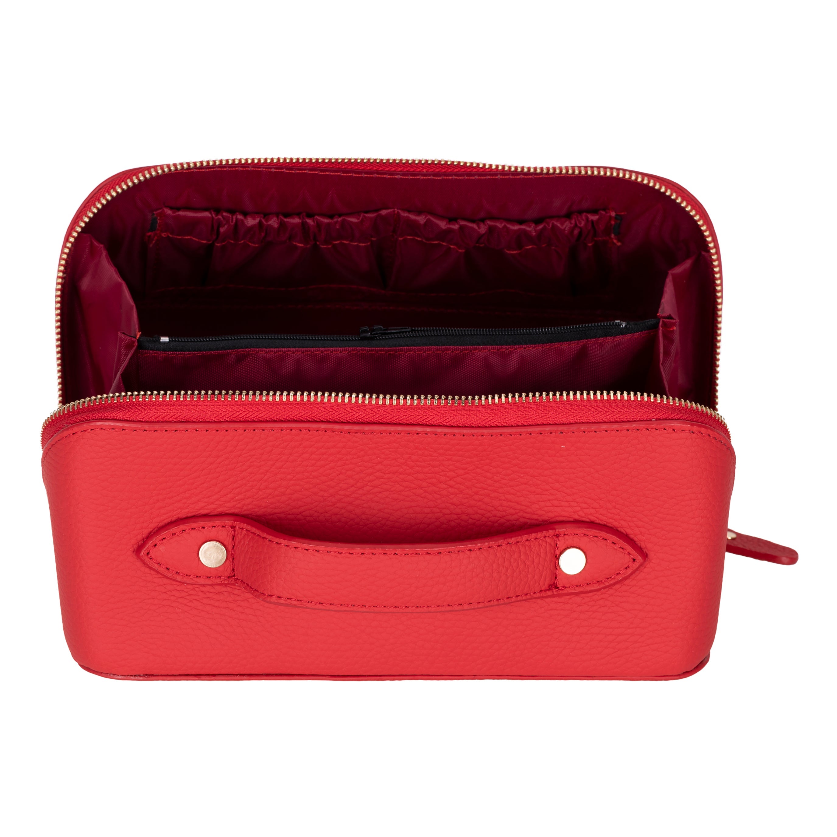 Ella Genuine Leather Makeup Bag