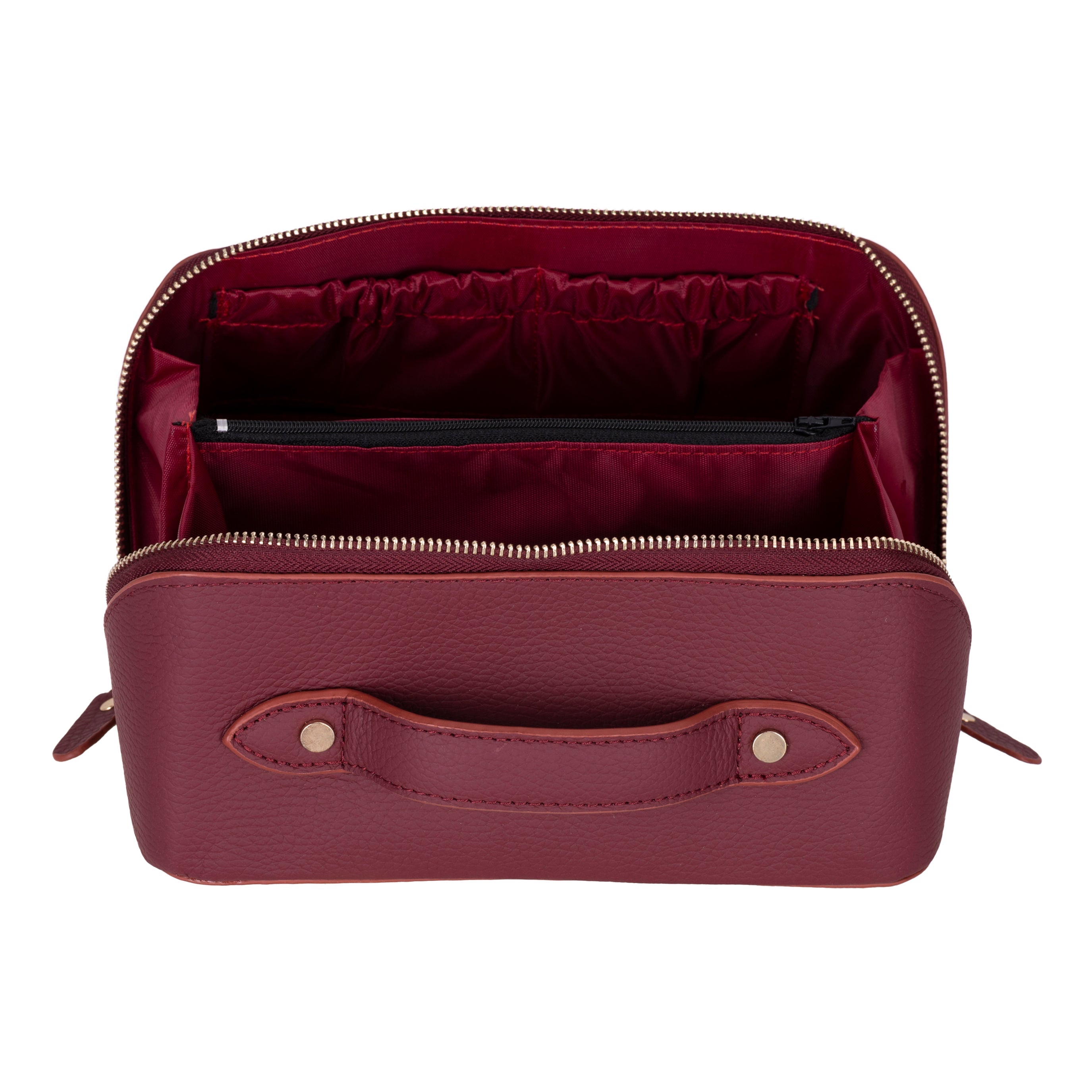 Ella Genuine Leather Makeup Bag