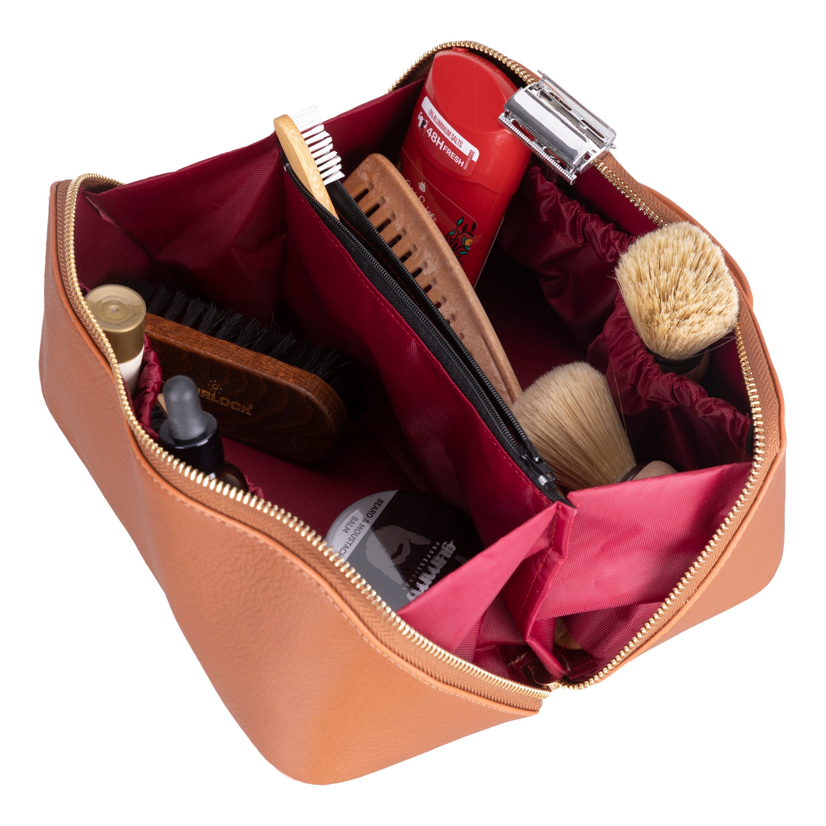 Ella Genuine Leather Makeup Bag