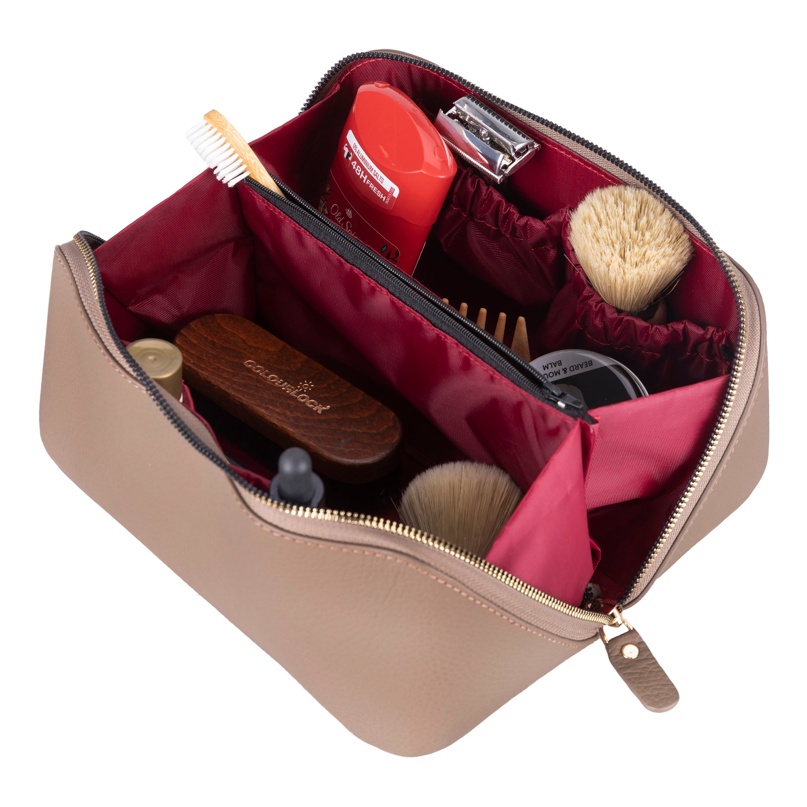 Ella Genuine Leather Makeup Bag