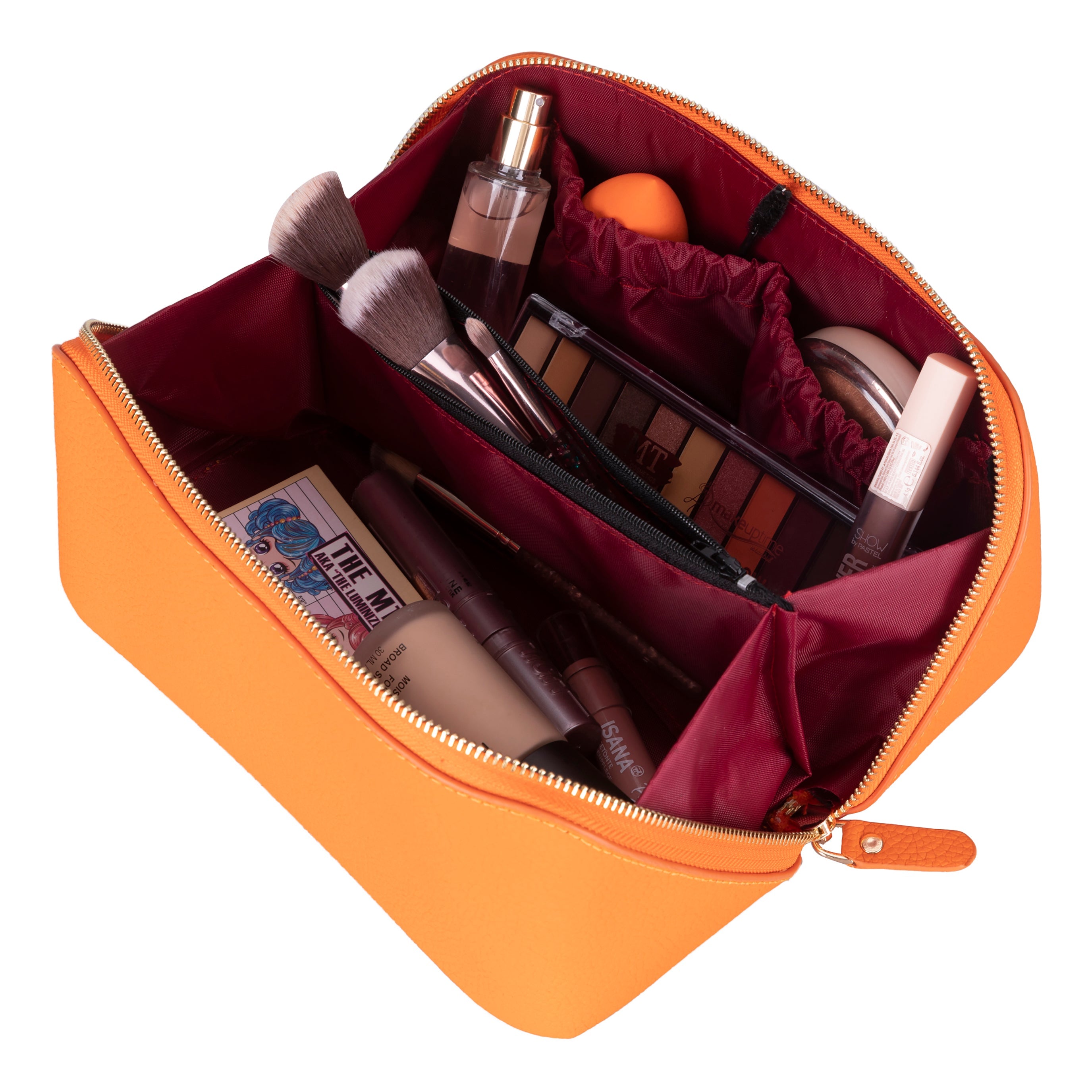 Ella Genuine Leather Makeup Bag