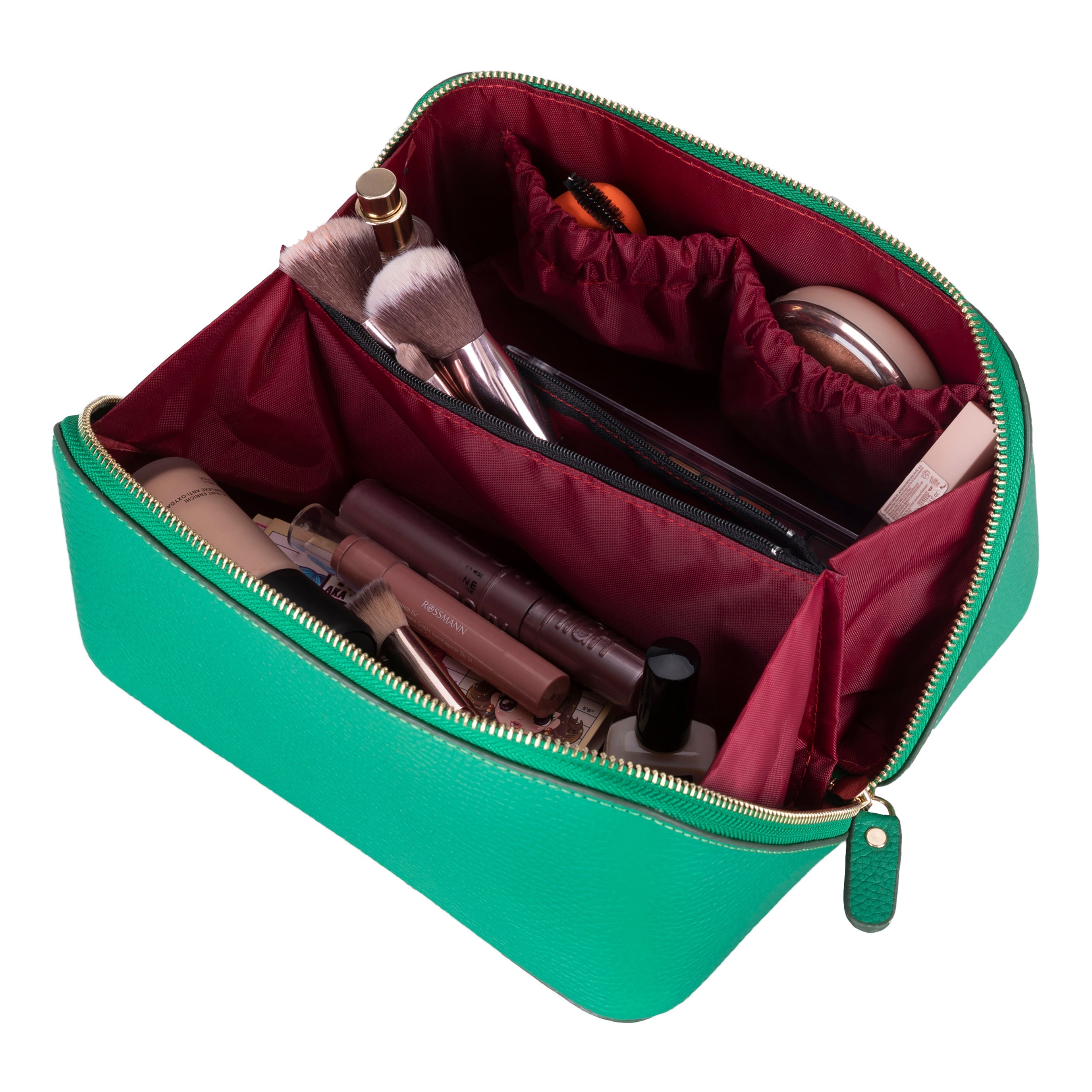 Ella Genuine Leather Makeup Bag