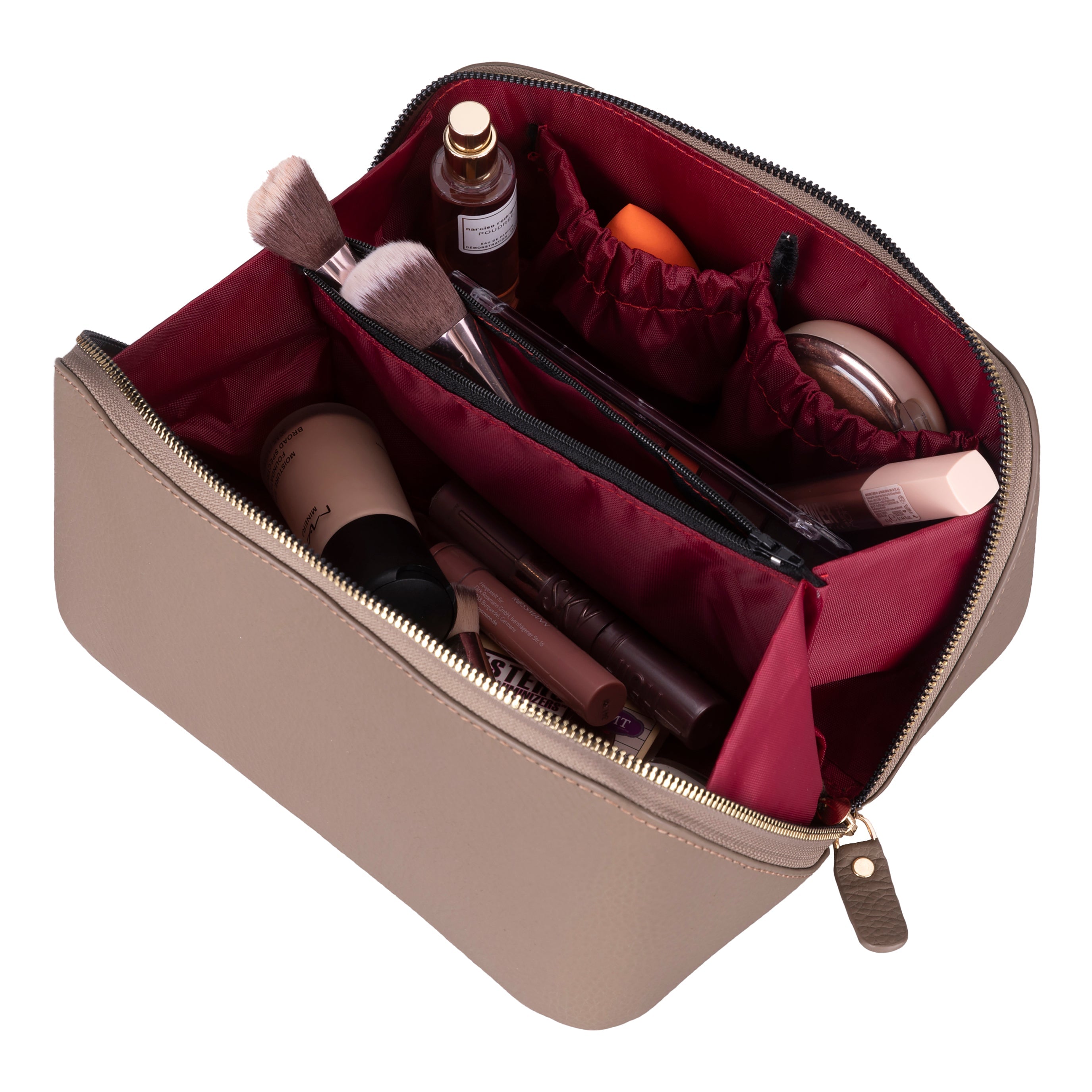 Ella Genuine Leather Makeup Bag