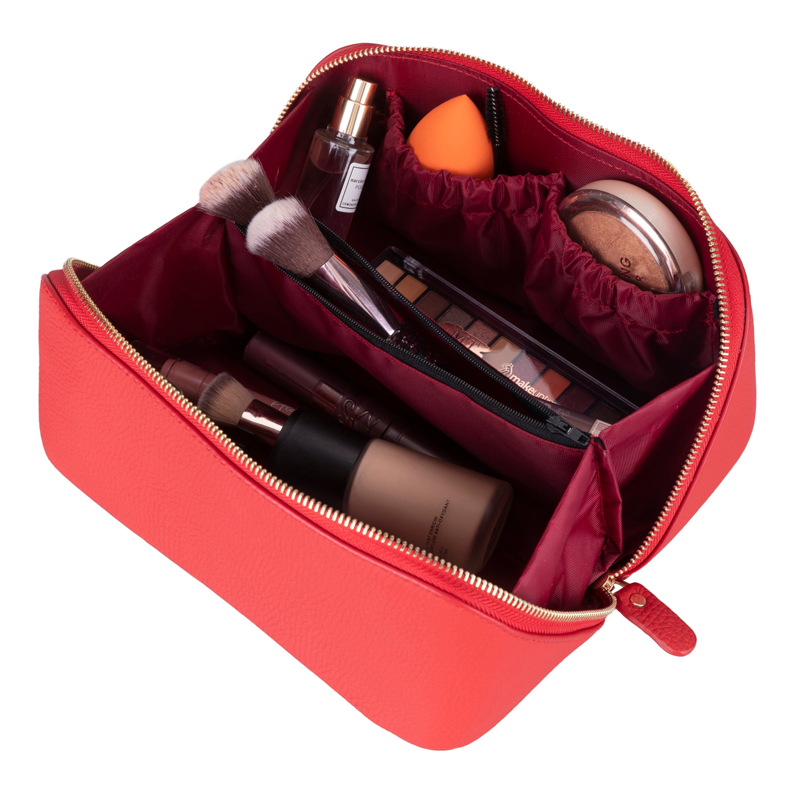 Ella Genuine Leather Makeup Bag