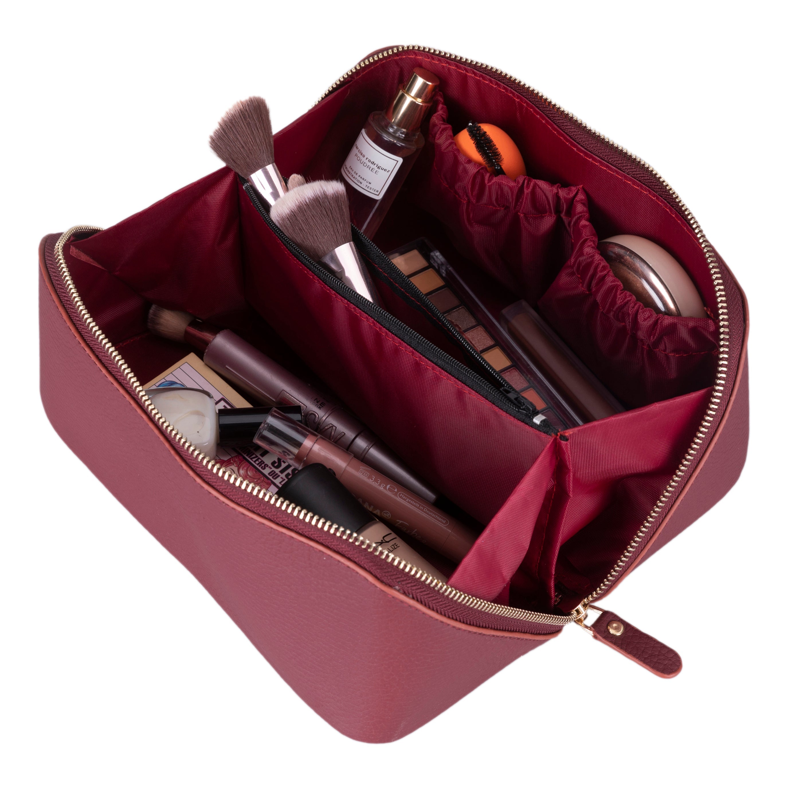 Ella Genuine Leather Makeup Bag