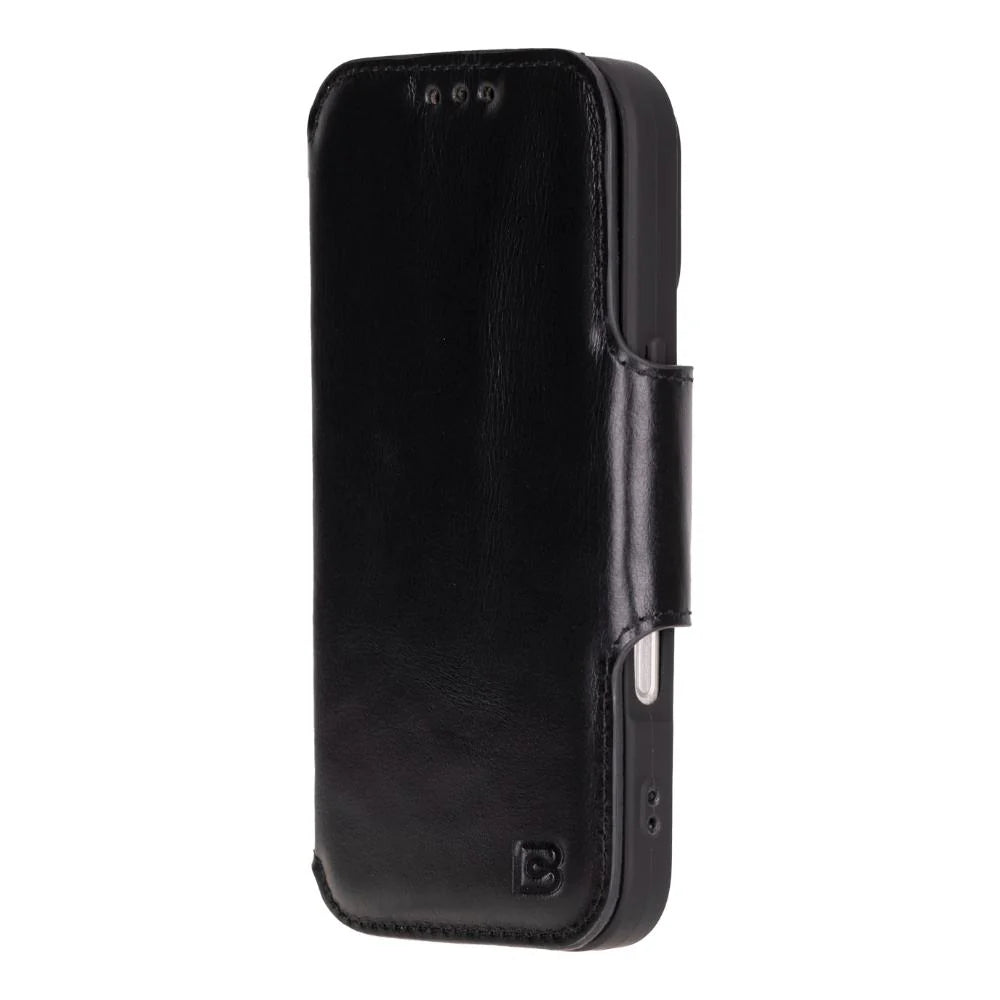 Infinix iPhone 16 Pro Max Deri Kapaklı Kılıf (Bouletta)
