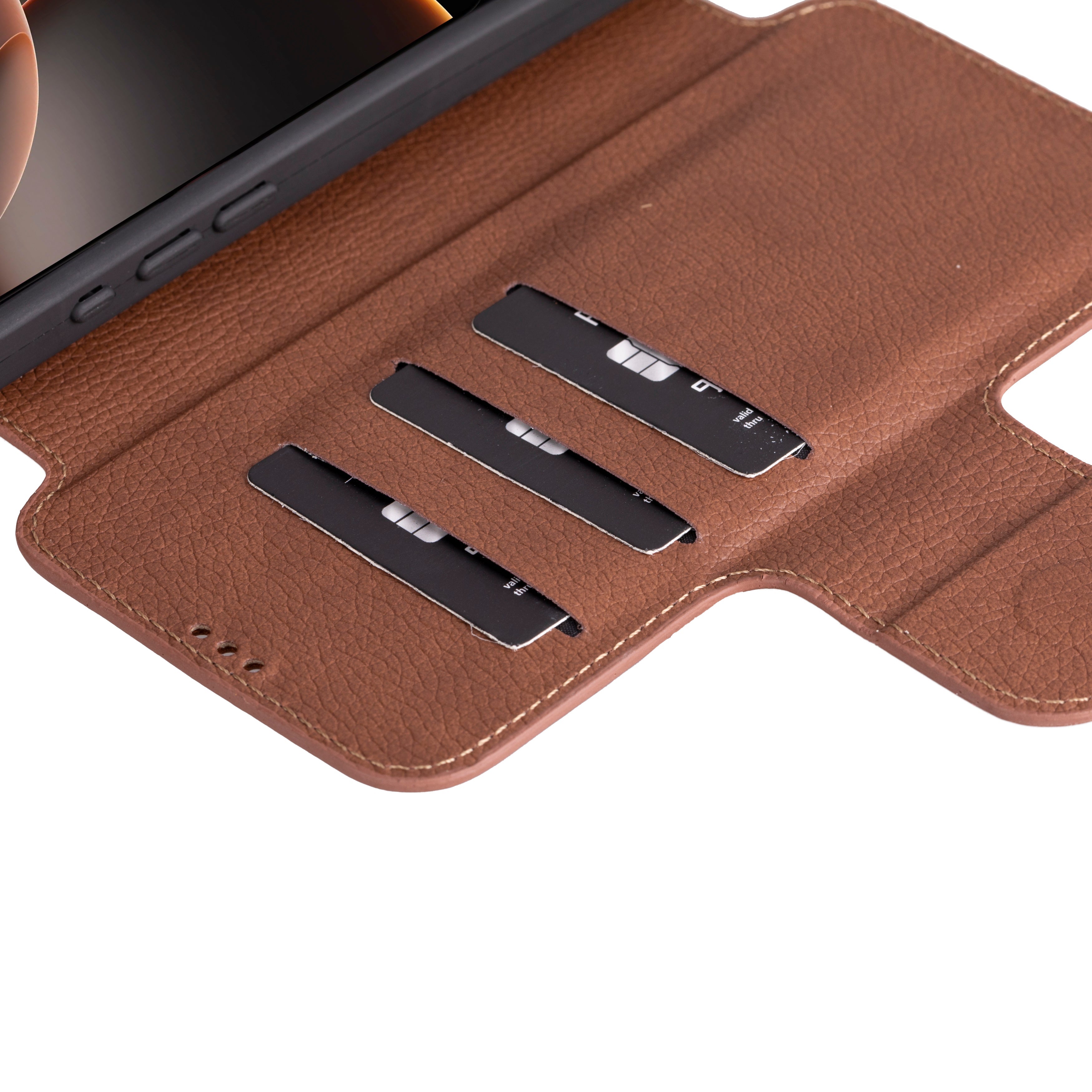 Firenze iPhone 16 Pro Hakiki Deri Folio Kılıf