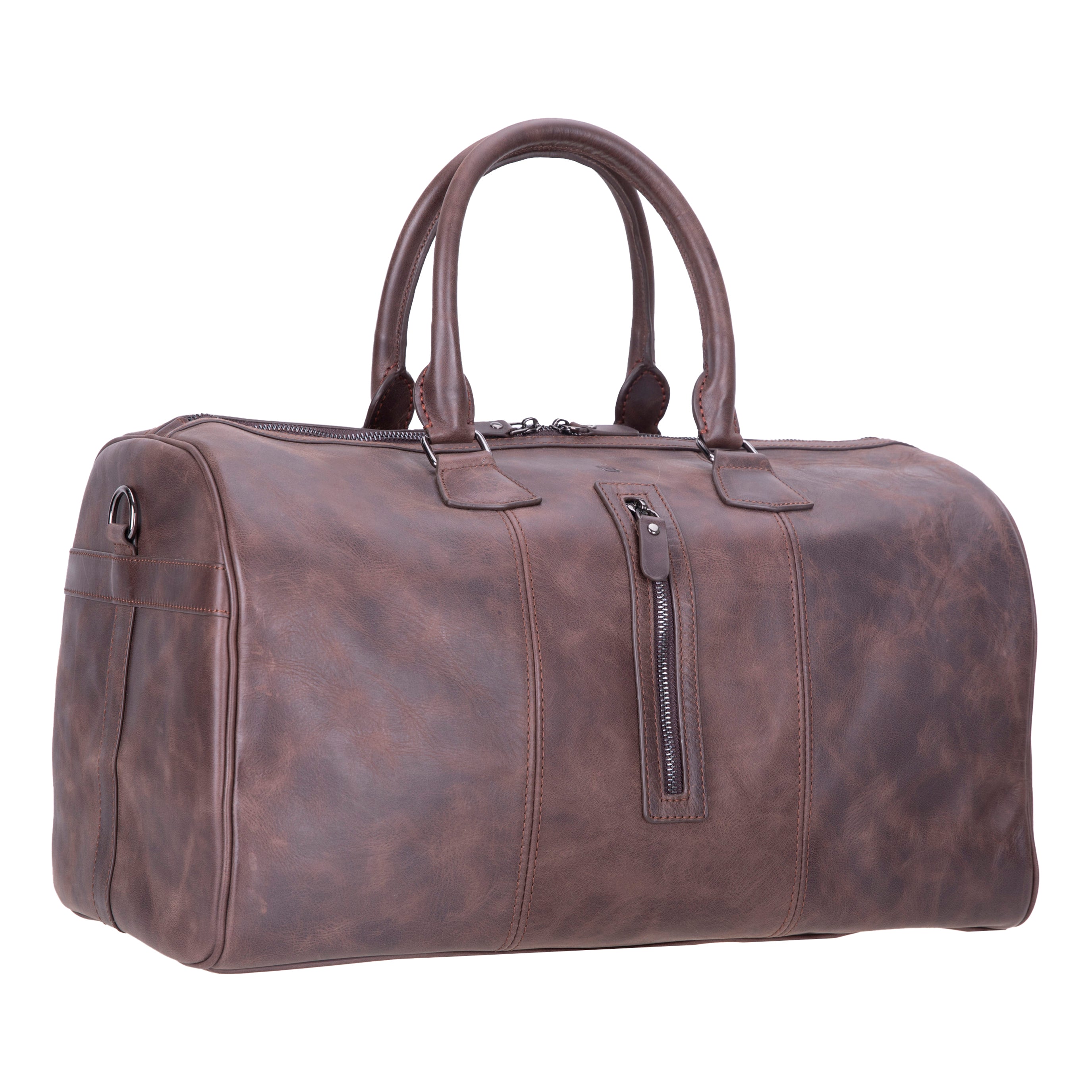 Crestiva Genuine Leather Weekend Duffle Bag