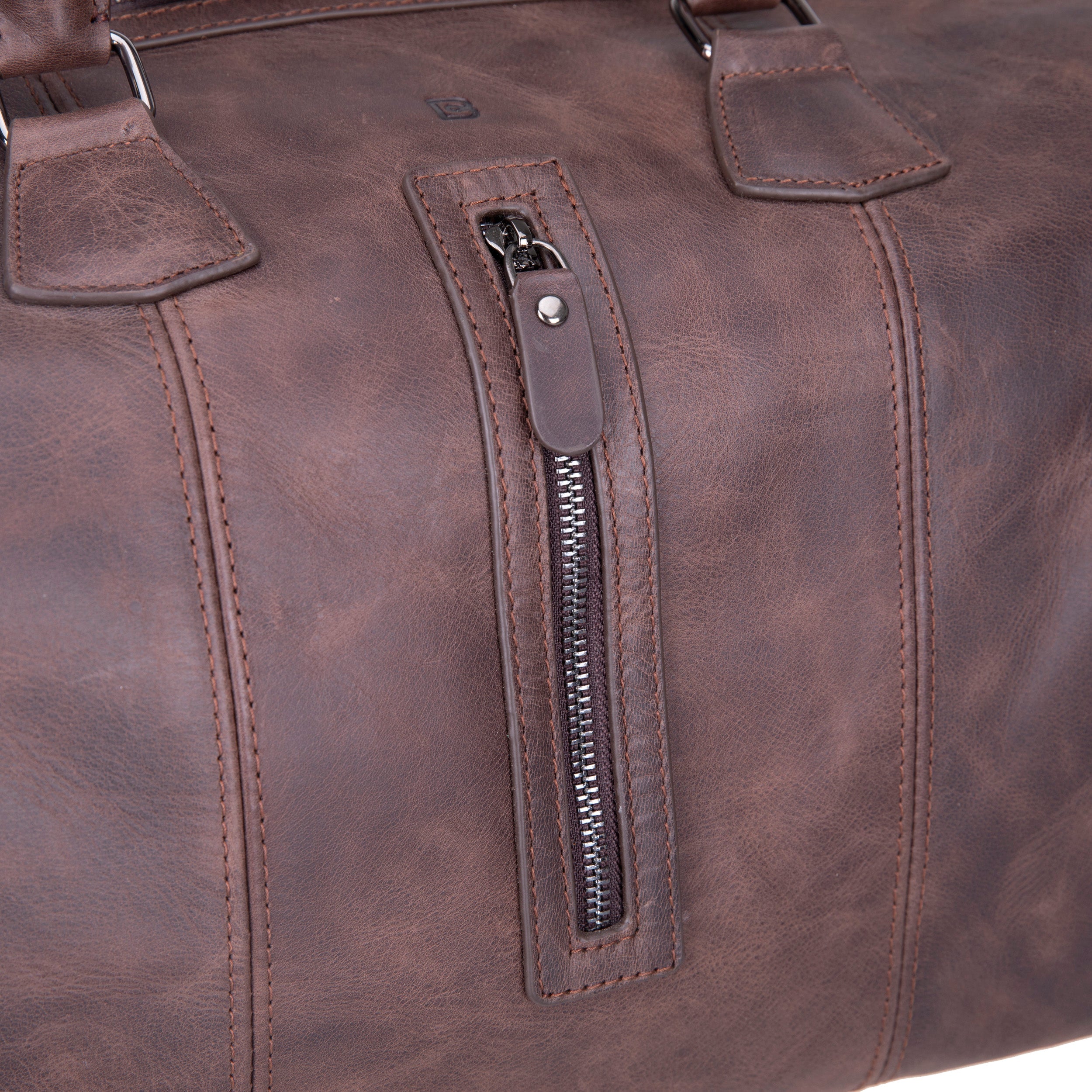 Crestiva Genuine Leather Weekend Duffle Bag