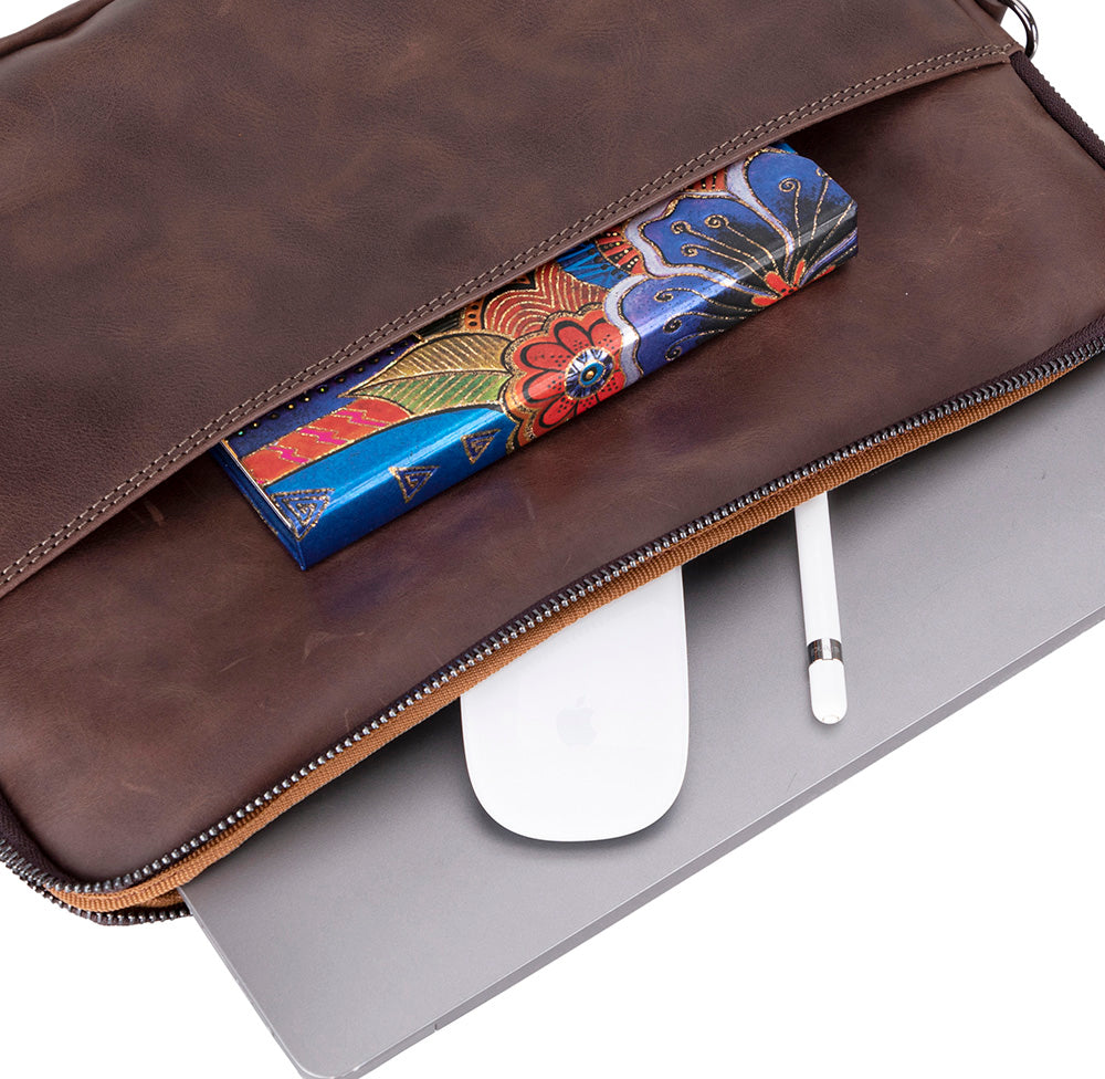 Leeds İnce Deri Dizüstü Bilgisayar / Tablet Kılıfı