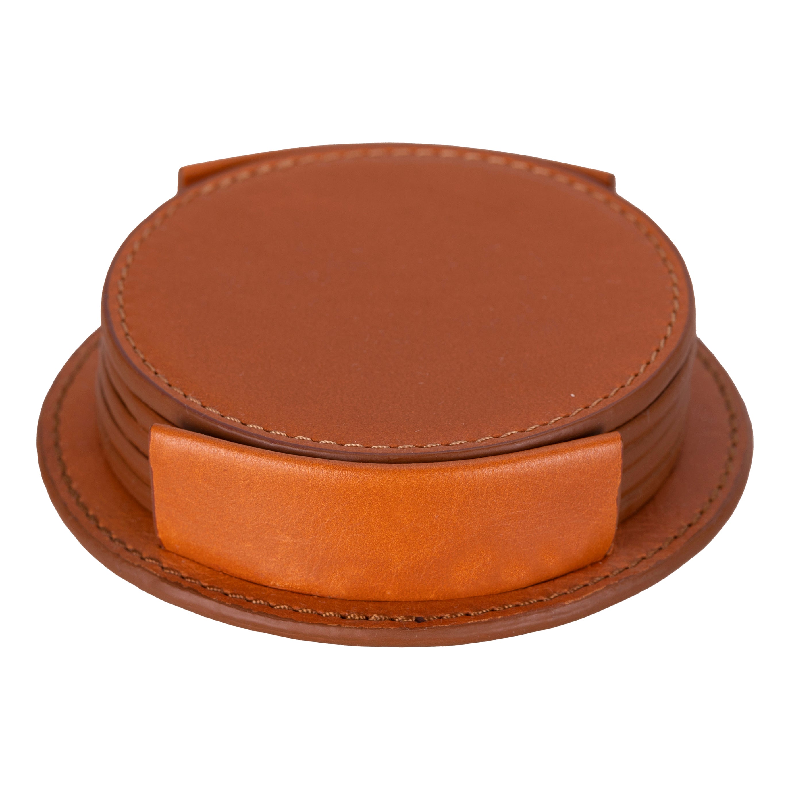 Divine Genuine Leather Cup Coaster Set
