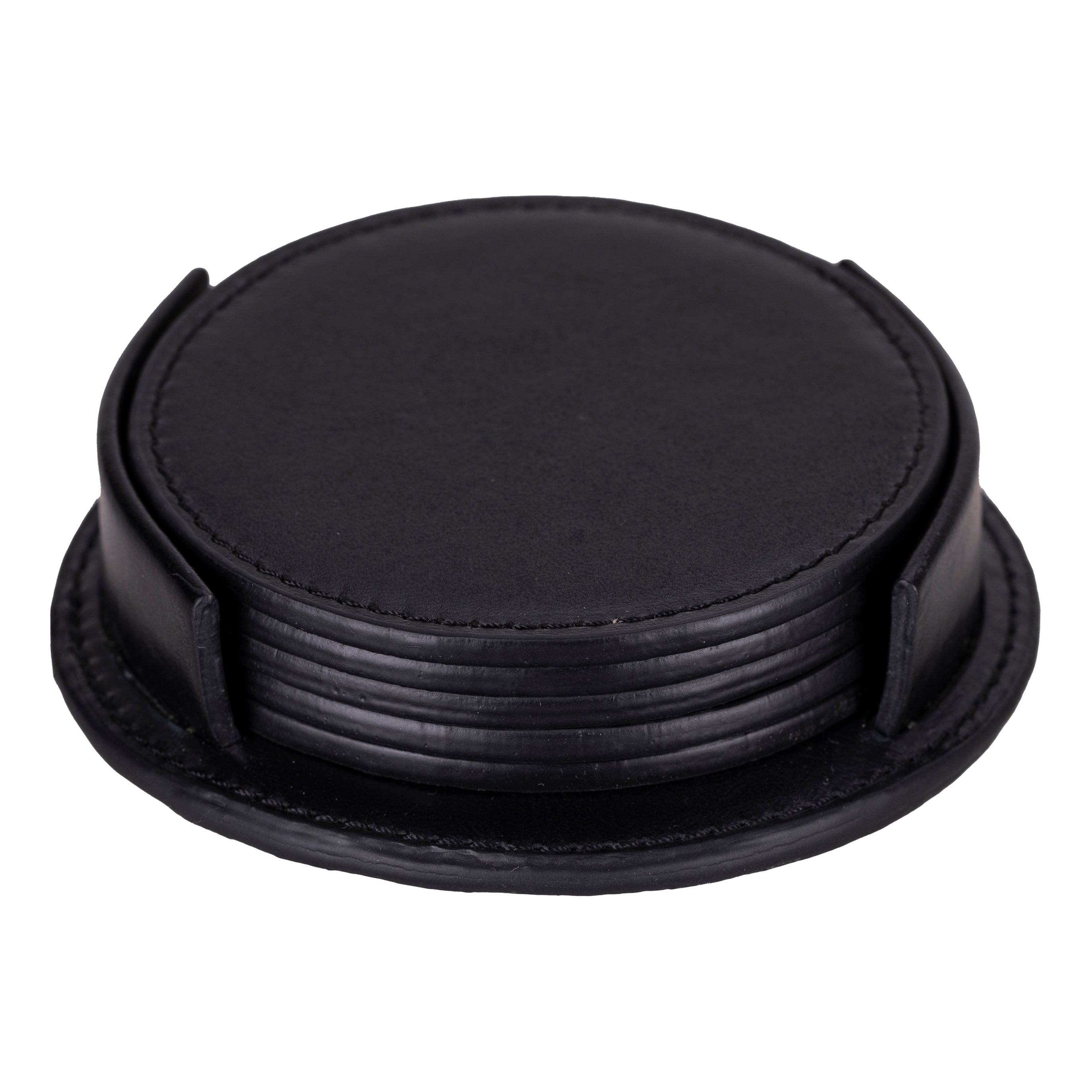 Divine Genuine Leather Cup Coaster Set
