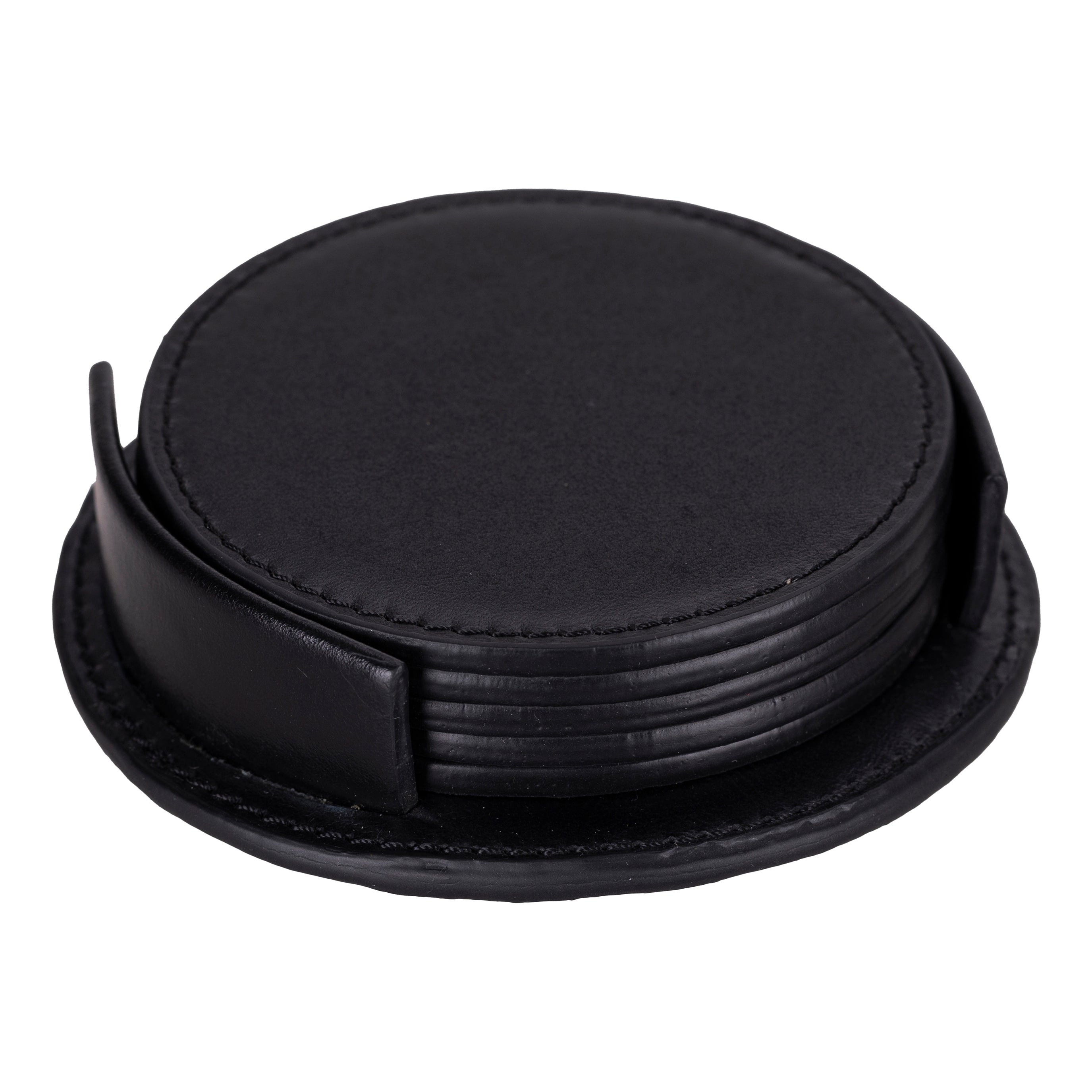 Divine Genuine Leather Cup Coaster Set